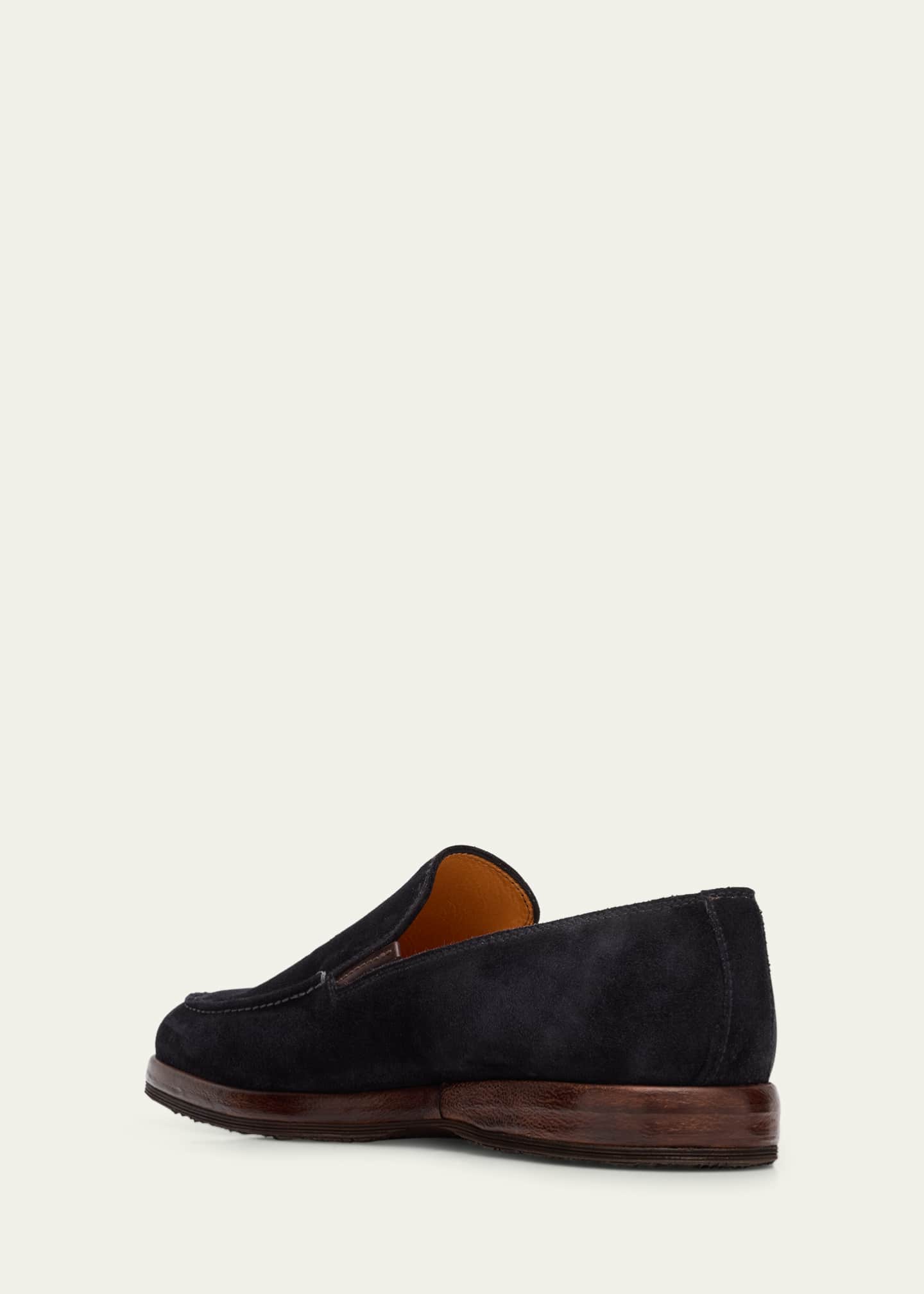 Bontoni Men's Passeggio Suede & Leather Welt Loafers Image 4 of 6