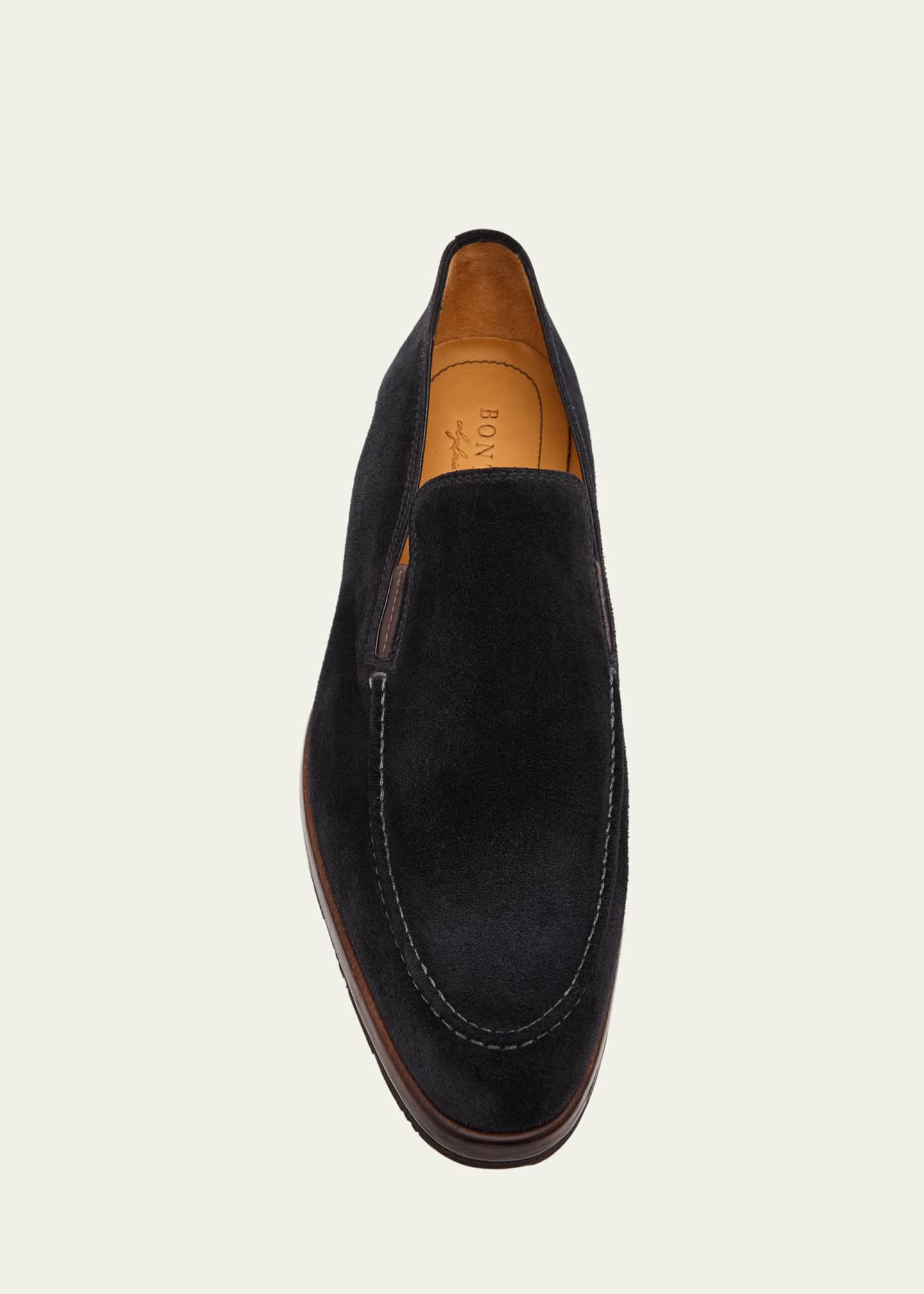 Bontoni Men's Passeggio Suede & Leather Welt Loafers Image 6 of 6