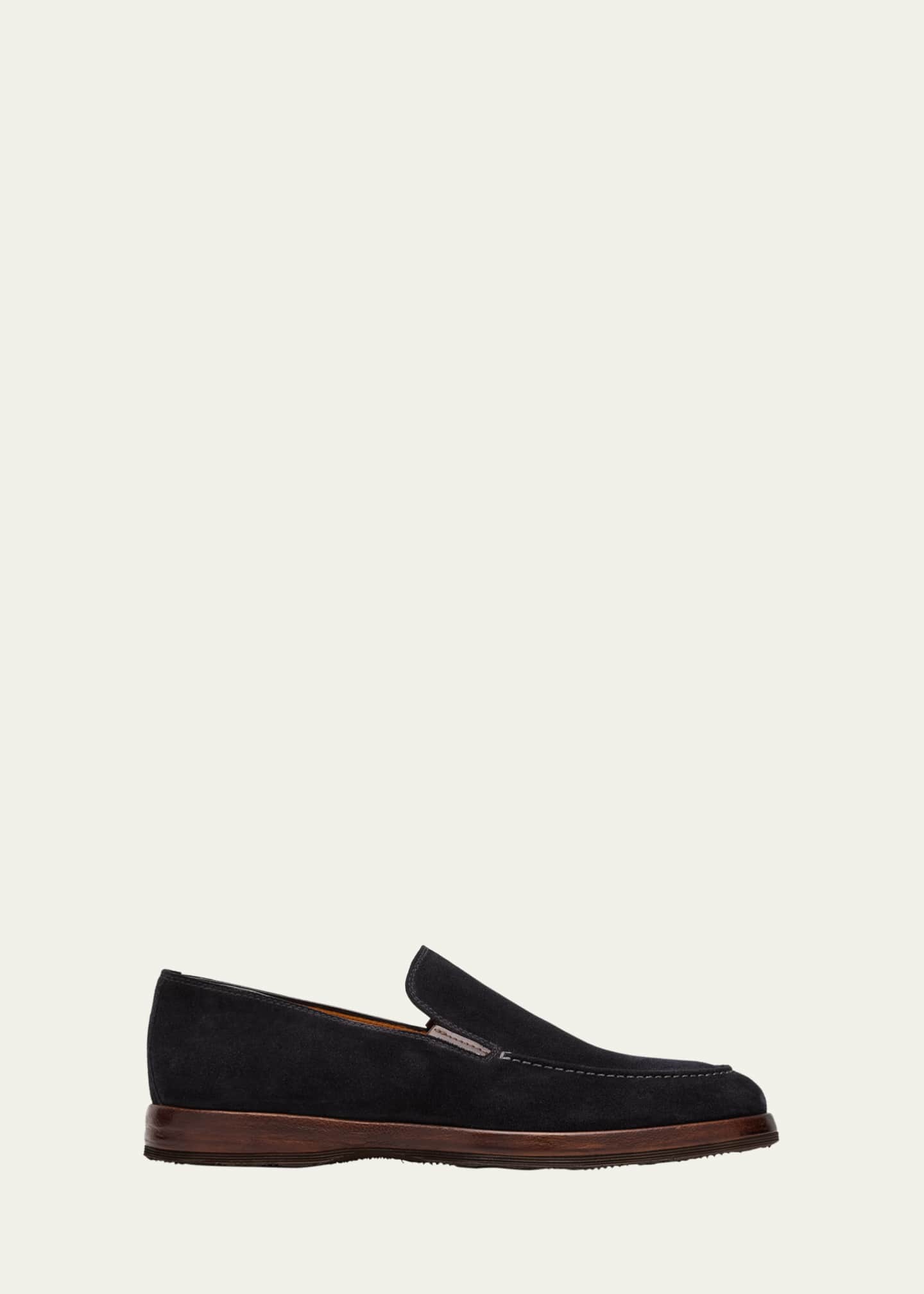 Bontoni Men's Passeggio Suede & Leather Welt Loafers Image 1 of 6