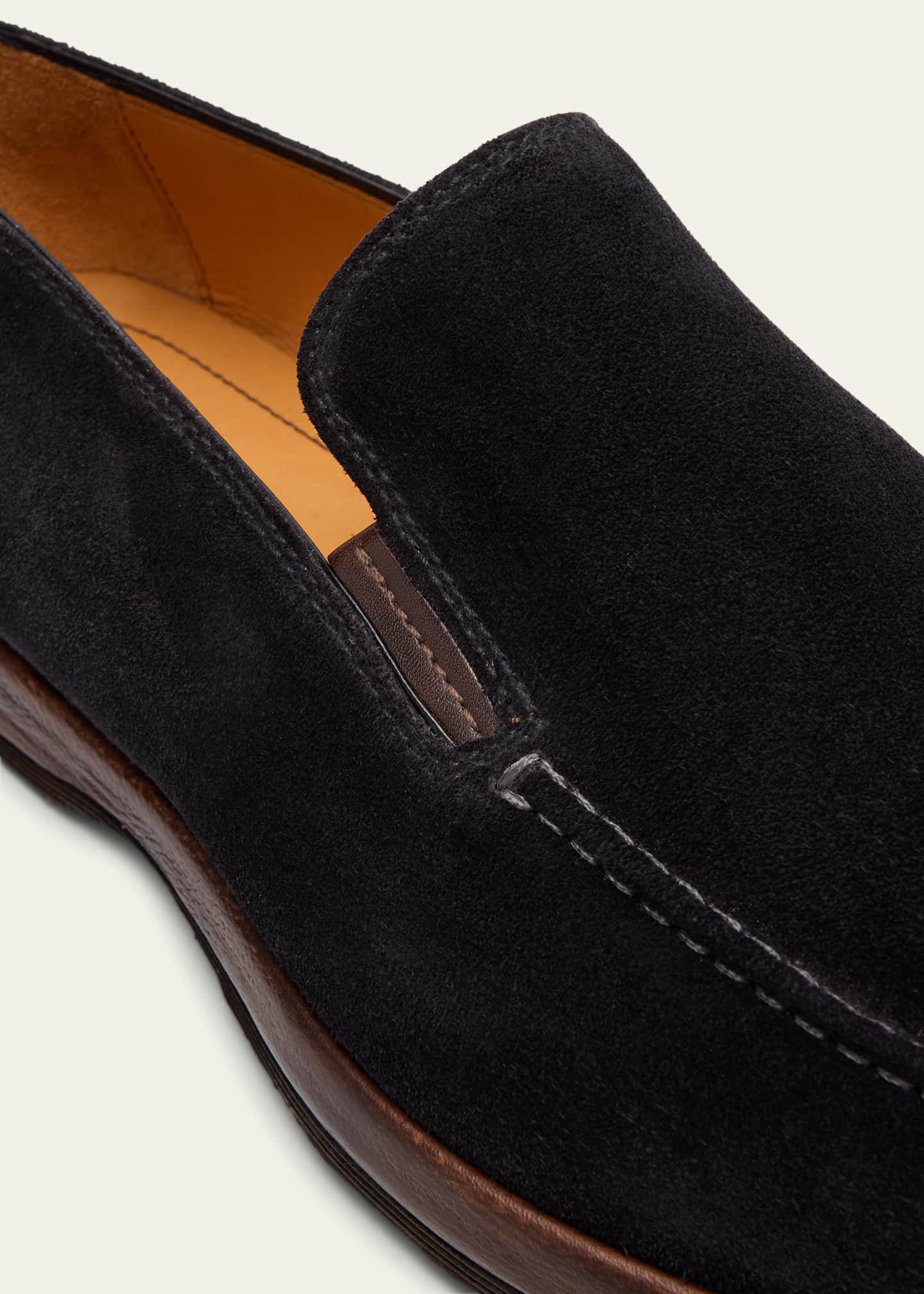 Bontoni Men's Passeggio Suede & Leather Welt Loafers Image 5 of 6