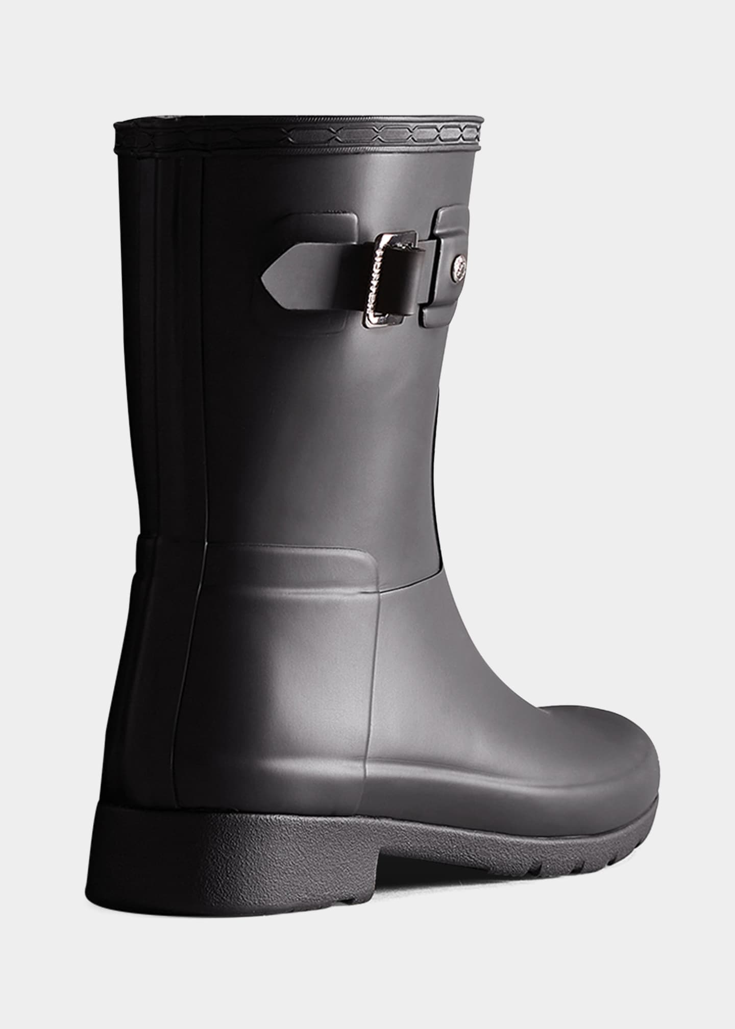 HUNTER Rubber Short Buckle Rain Boots Bergdorf Goodman