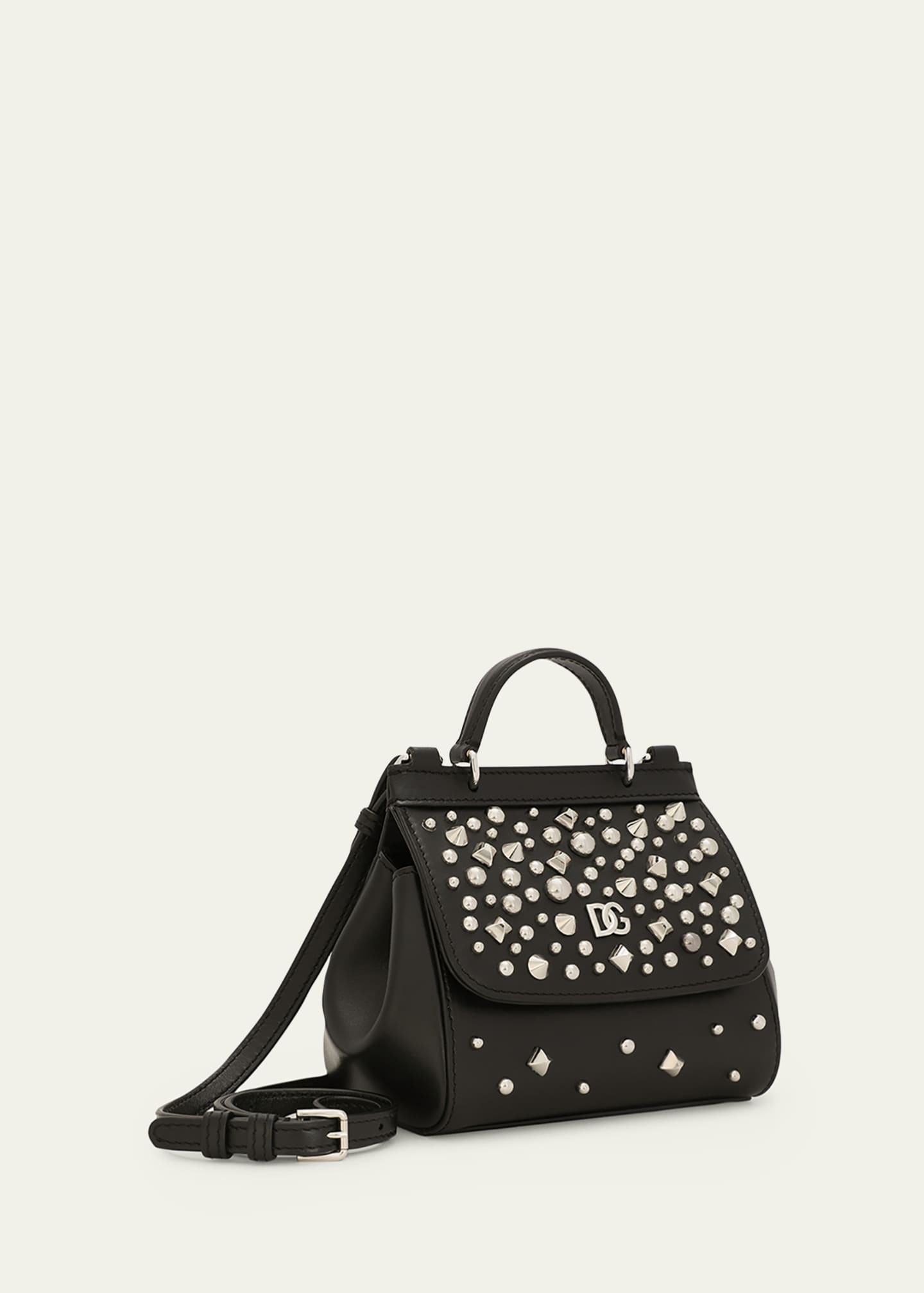 Girl's Sicily Mini Leather Satchel Bag