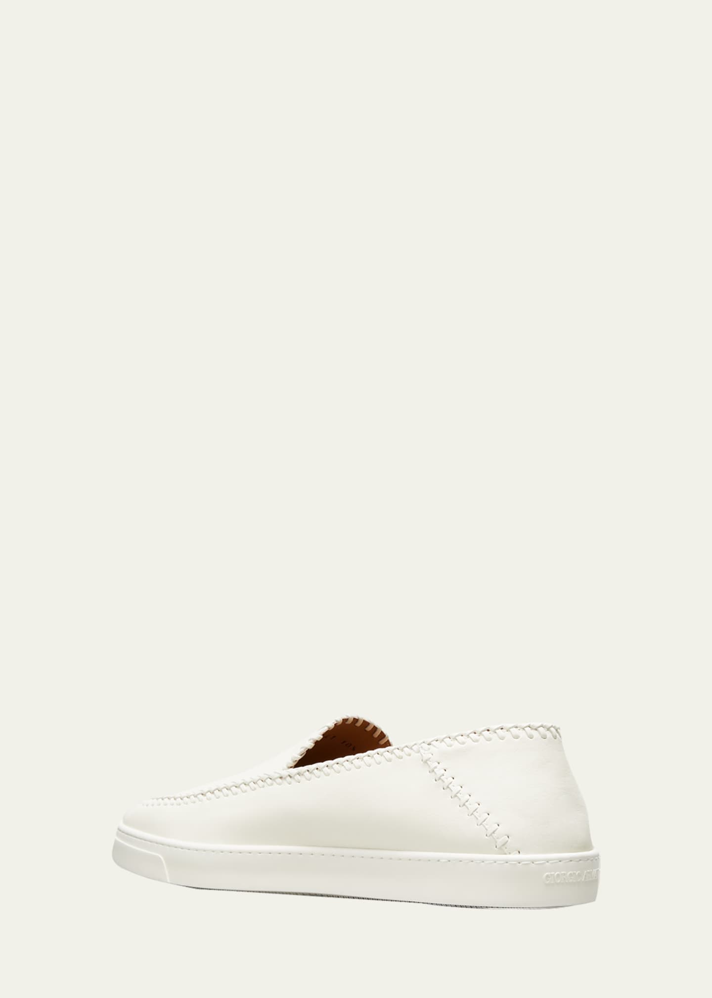 Lae'ahi Lauhala Men's Leather Slip-On Sneakers - Fox