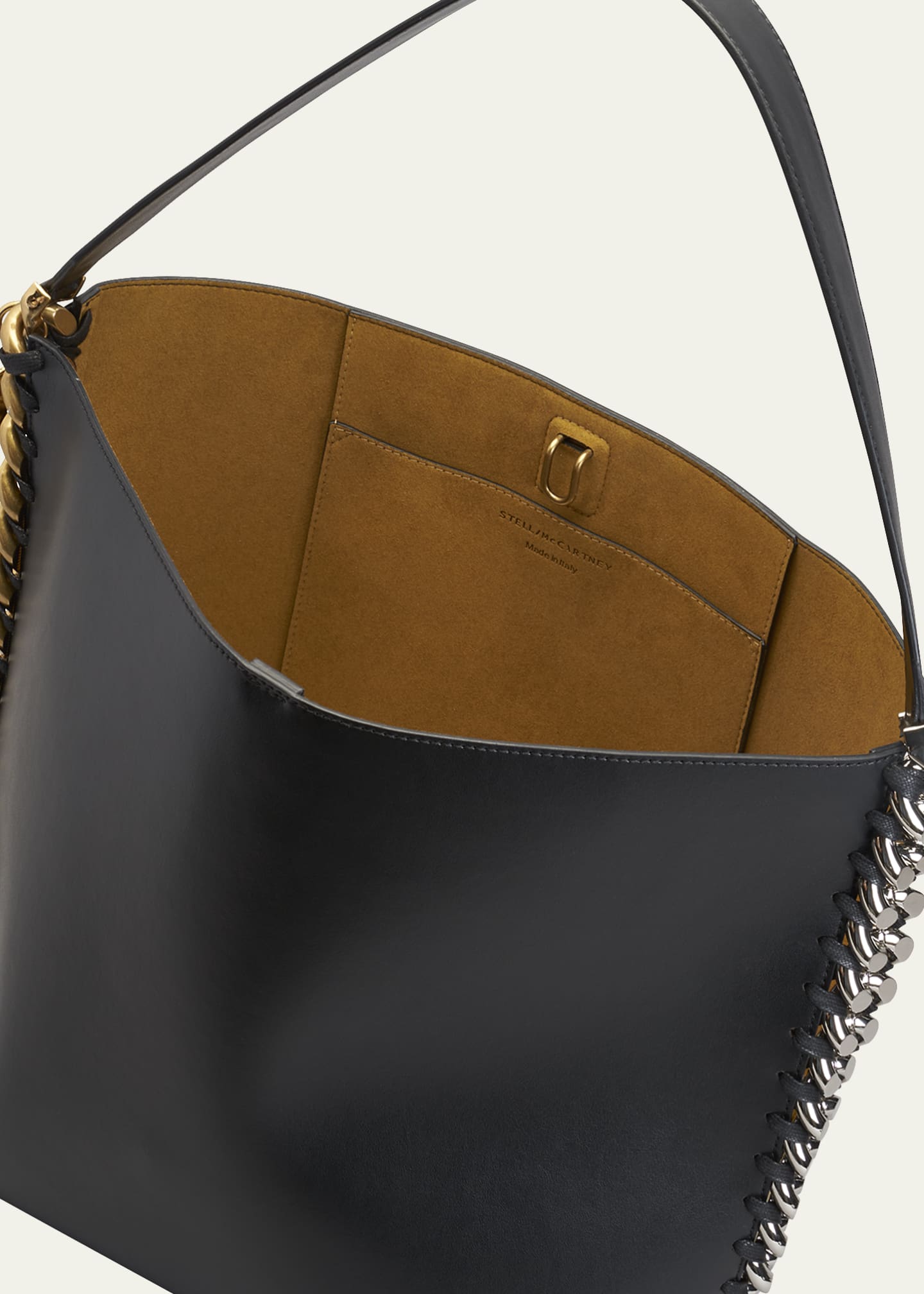 【送料&関税込】Stella McCartney Frayme Vegan Leather Should Women Black Frayme Tote Bag | Stella McCartney US