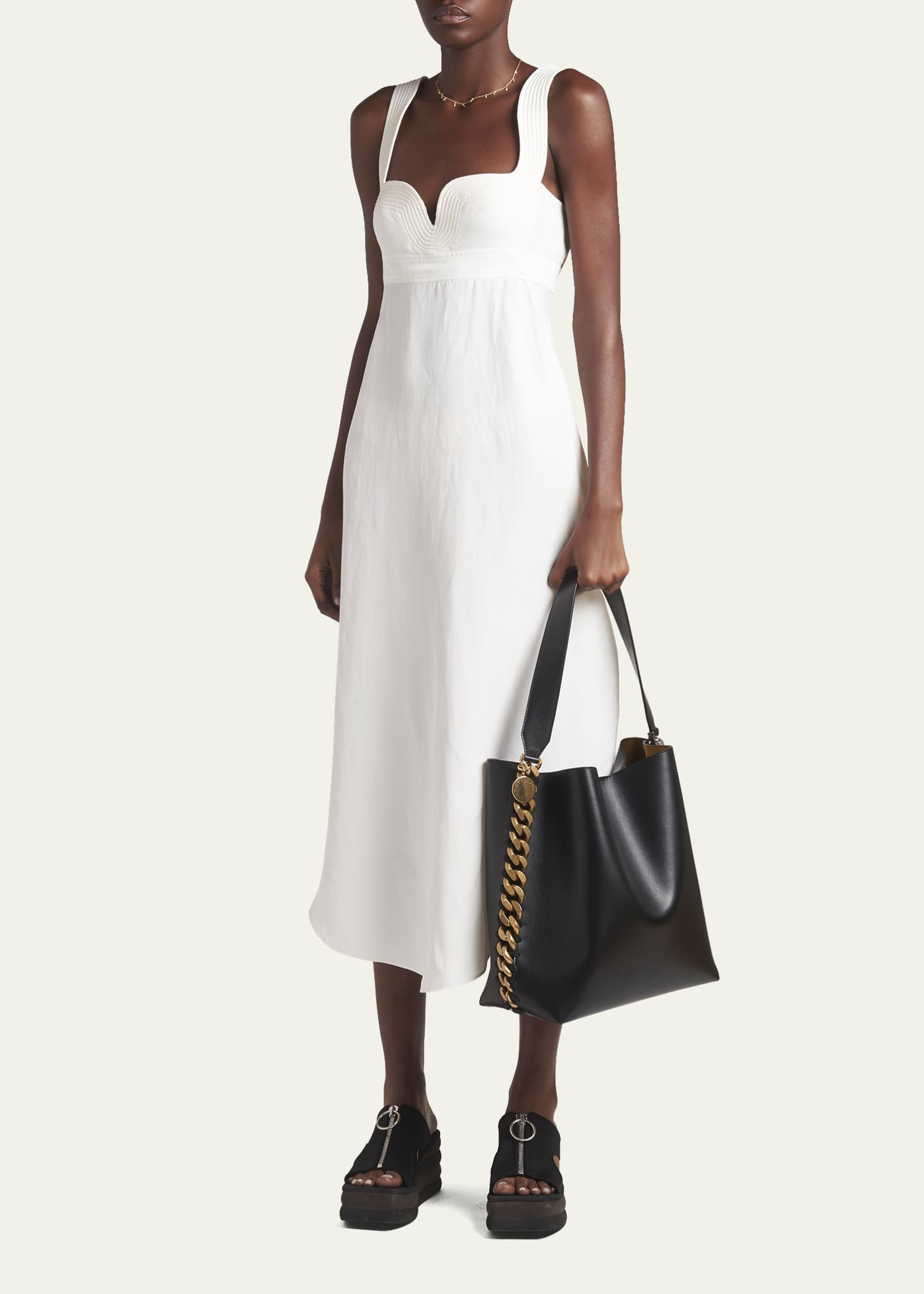 【送料&関税込】Stella McCartney Frayme Vegan Leather Should Stella McCartney - Frayme vegan leather shoulder bag Saddle