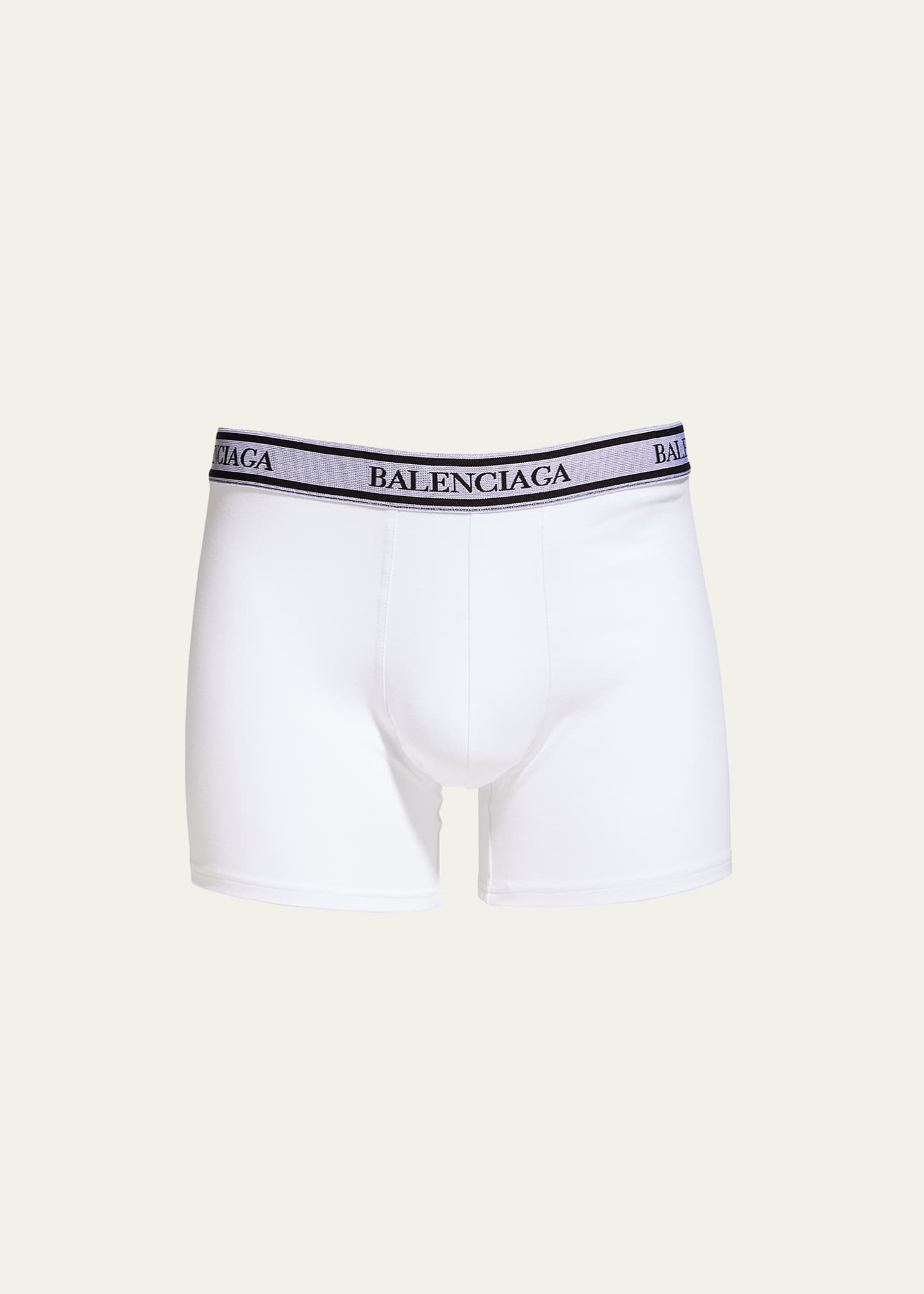 Balenciaga Men's Cotton-Stretch Logo Boxer Brief - Bergdorf Goodman