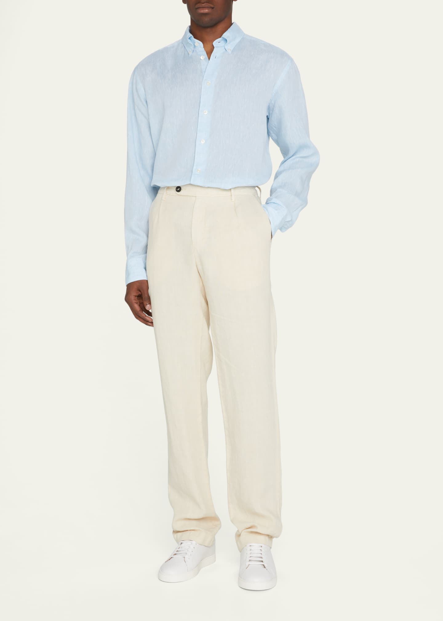 Eton Men's Linen Contemporary Fit Sport Shirt - Bergdorf Goodman