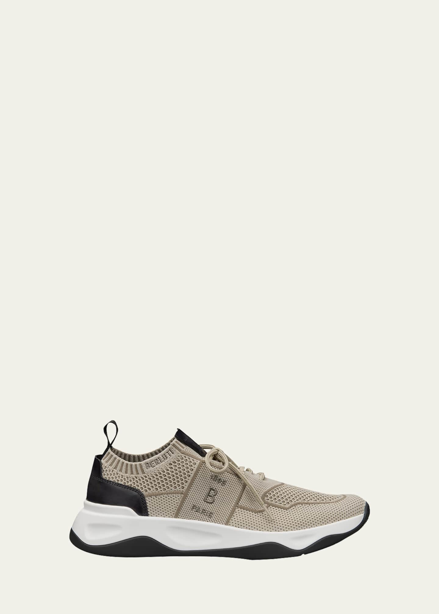 Berluti Men s Tech Knit Sneakers Bergdorf Goodman