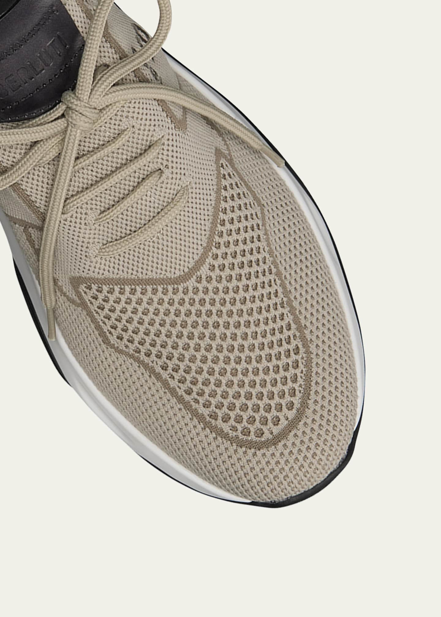 Berluti Men's Tech-Knit Sneakers Image 4 of 4