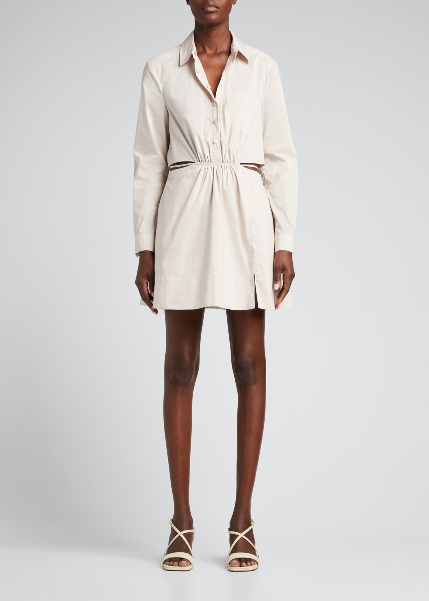 SIMKHAI Shaelyn Cotton Poplin Mini Dress - Bergdorf Goodman