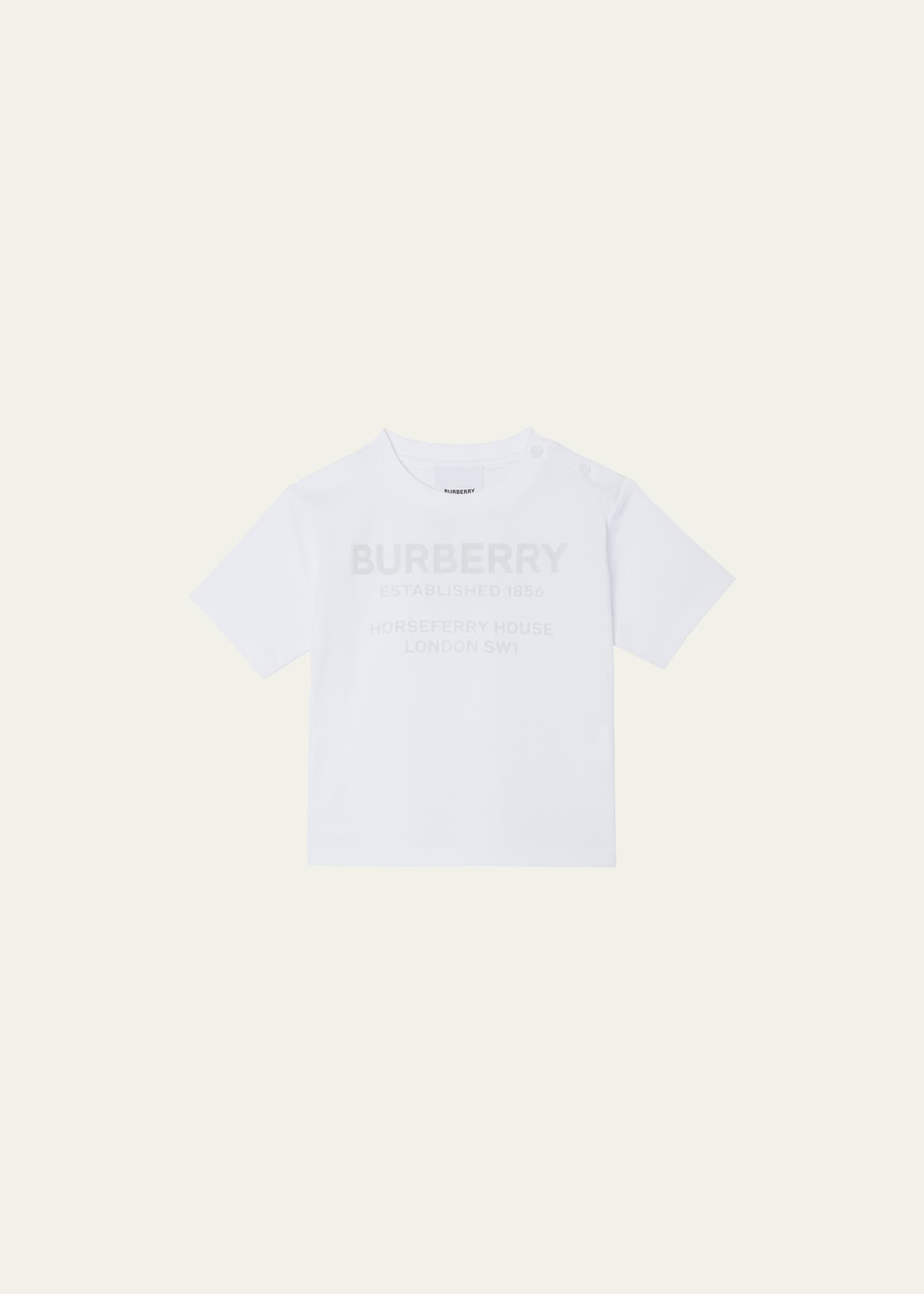 Burberry Boy's Bristle Tonal Logo T-Shirt, Size 6M-2 - Bergdorf