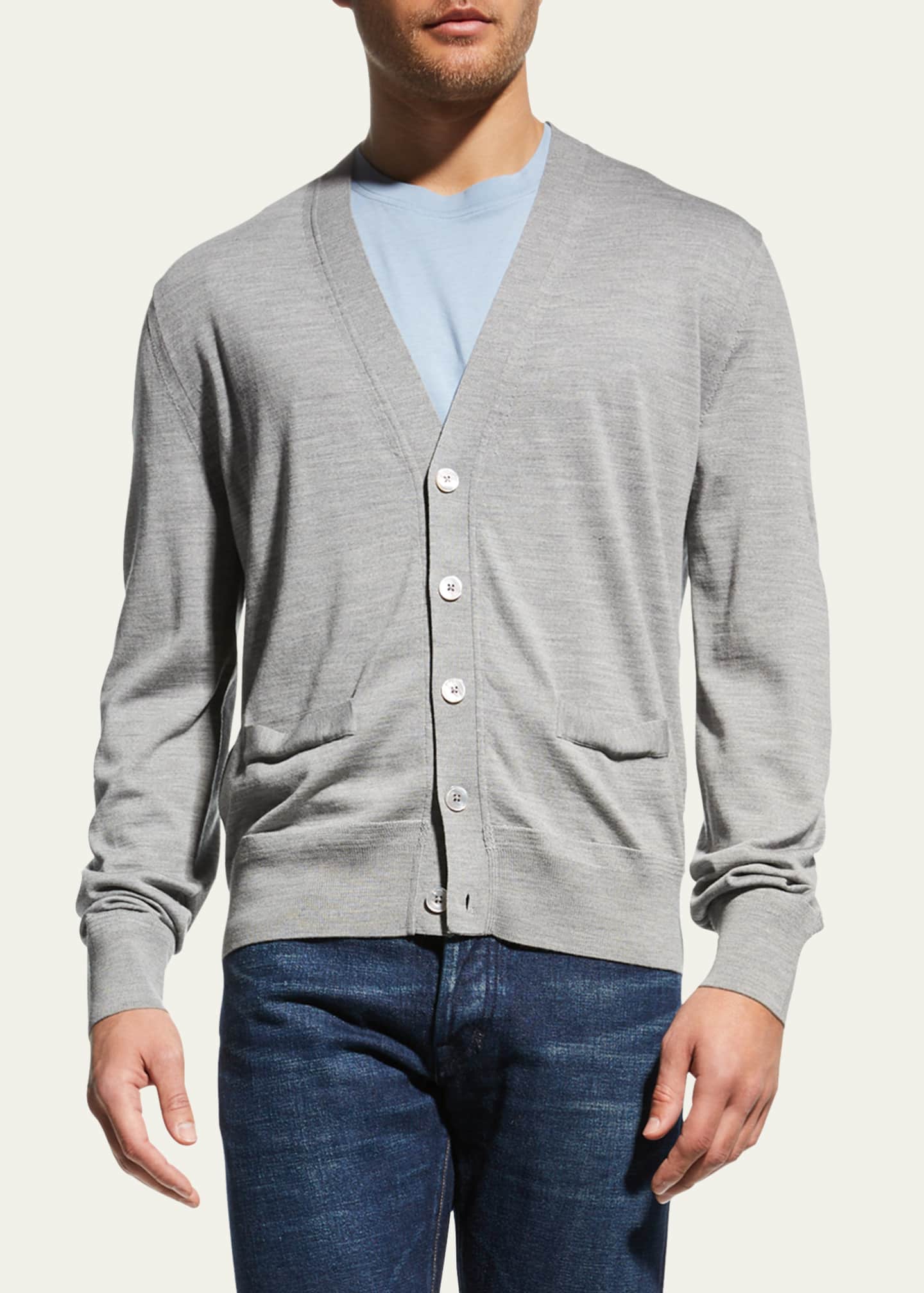 TOM FORD Men s Long Sleeve Cardigan Bergdorf Goodman
