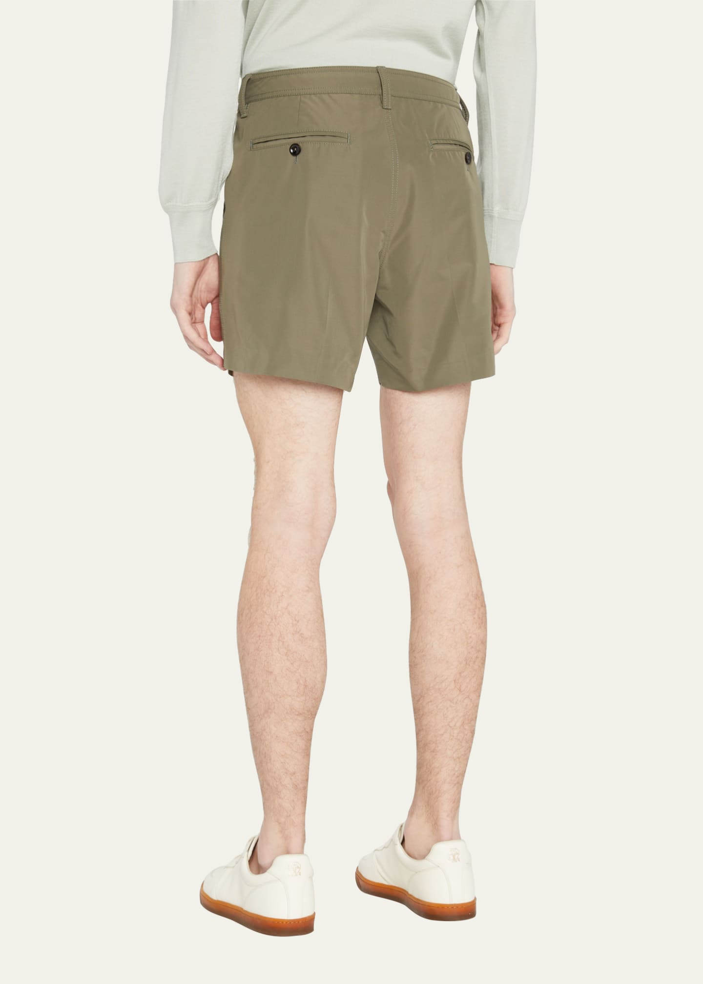 TOM FORD Men's Technical Micro Faille Shorts - Bergdorf Goodman