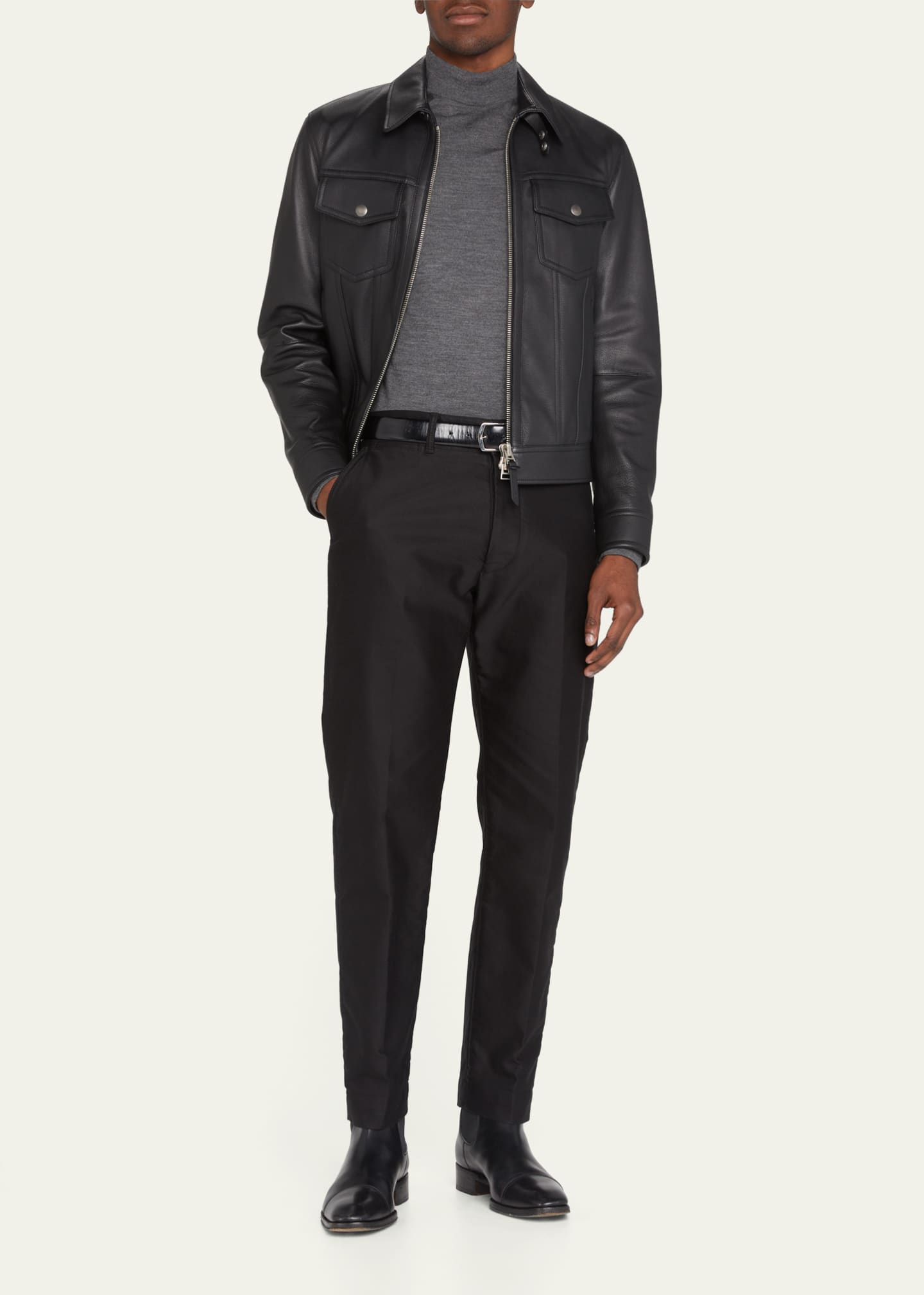 Tom ford homme leather sales