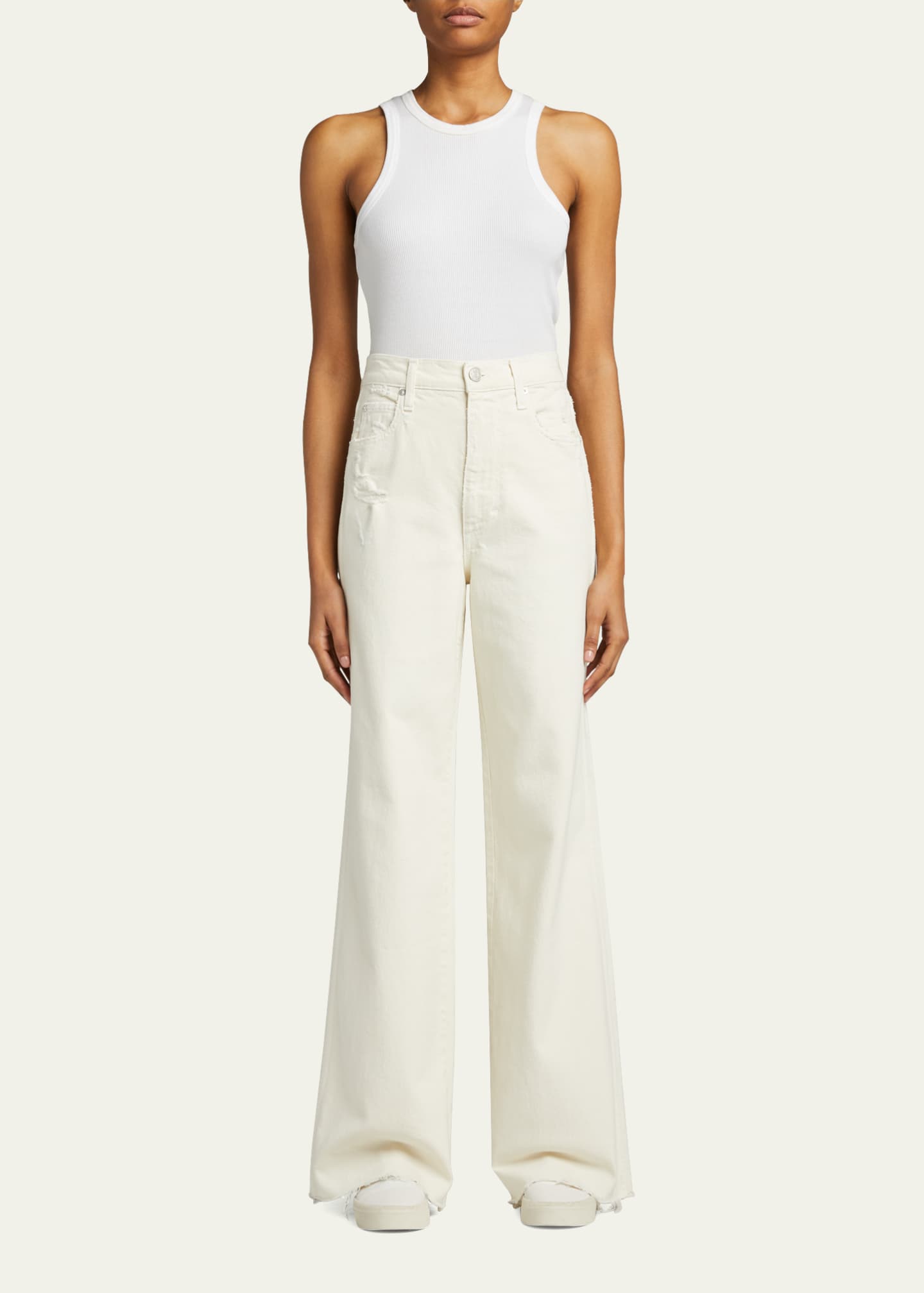 AMO Denim Frida Wide-Leg Jenas Image 2 of 5