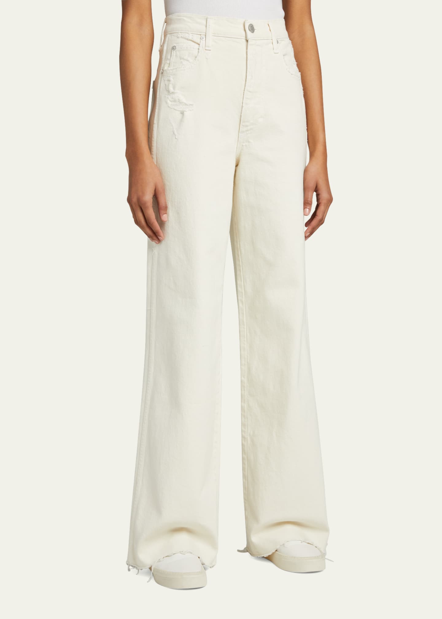 AMO Denim Frida Wide-Leg Jenas Image 4 of 5