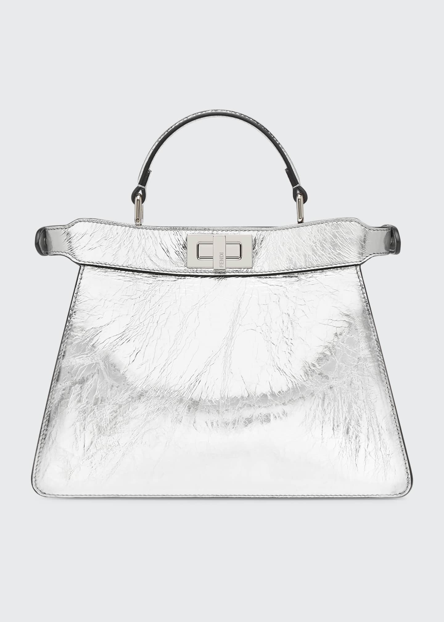 Fendi Peekaboo Small Laminated Top-Handle Bag Image 2 of 3