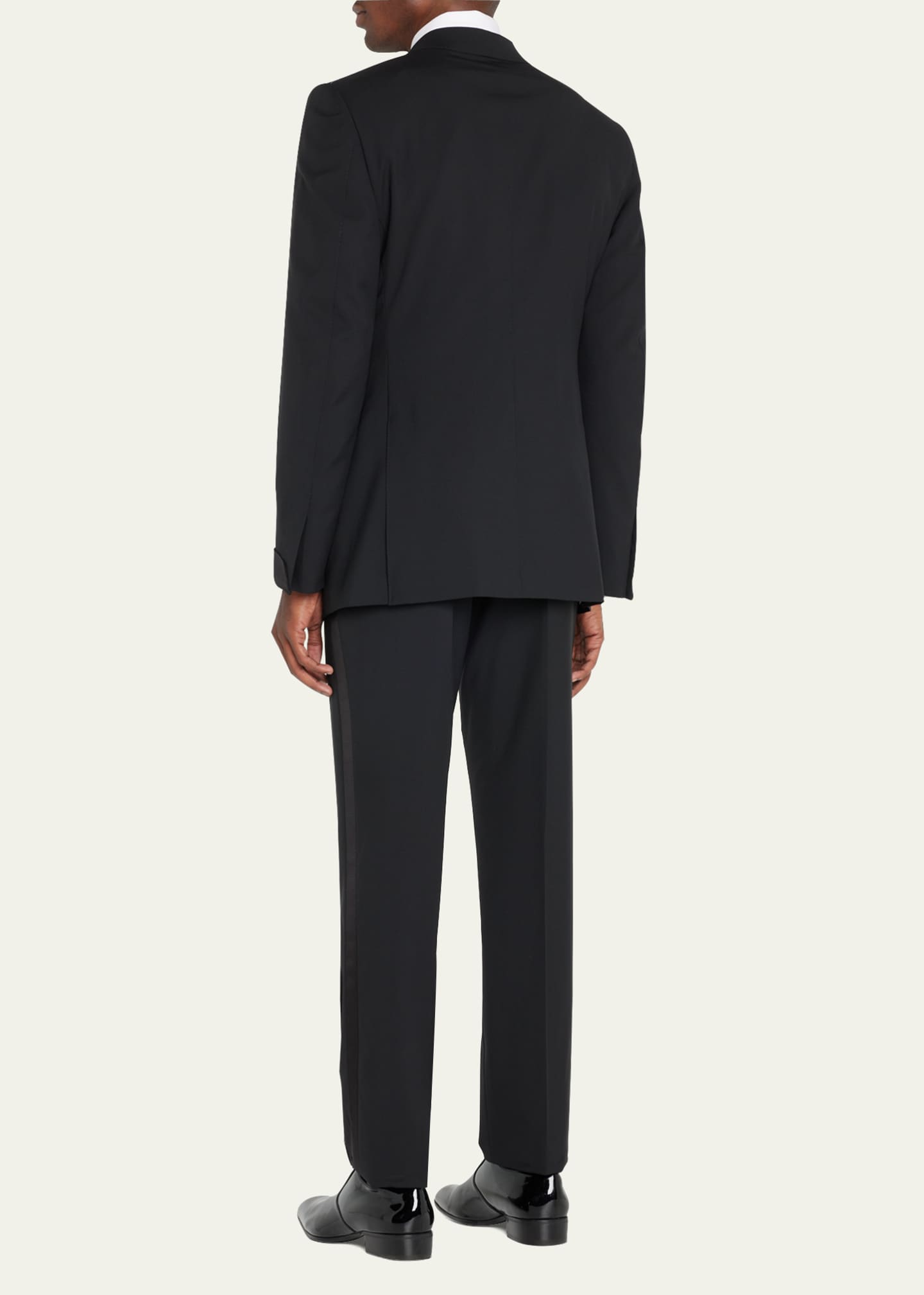 TOM FORD Men's Solid Wool Peak Tuxedo - Bergdorf Goodman