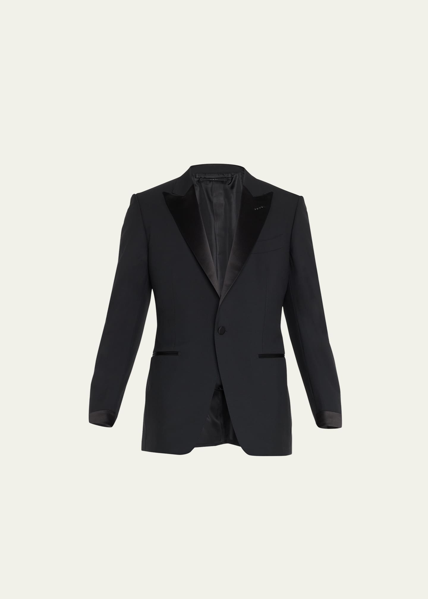 TOM FORD Men's Solid Wool Peak Tuxedo - Bergdorf Goodman