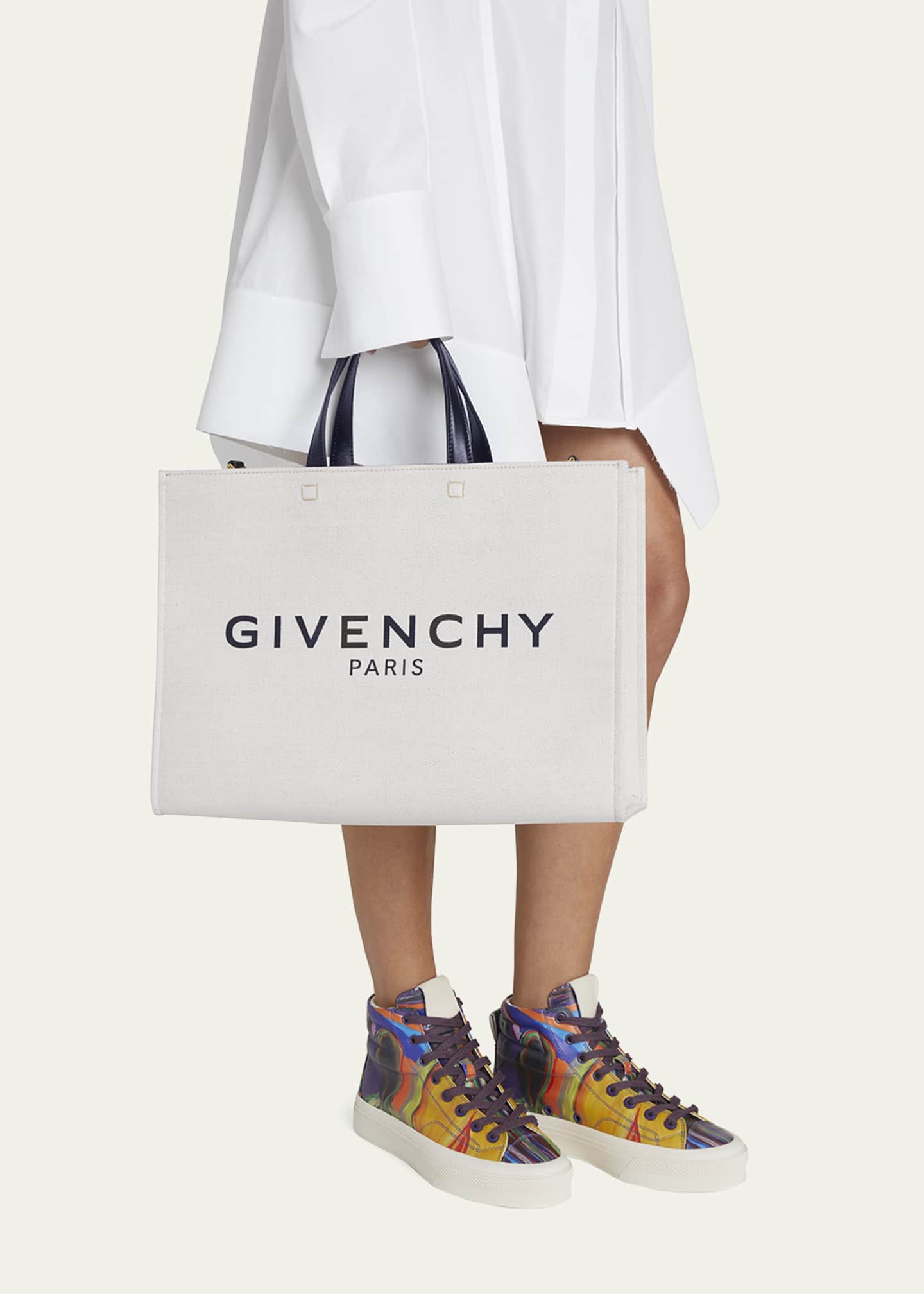 Givenchy G-Tote Medium Shopping Bag in Canvas Image 2 of 5