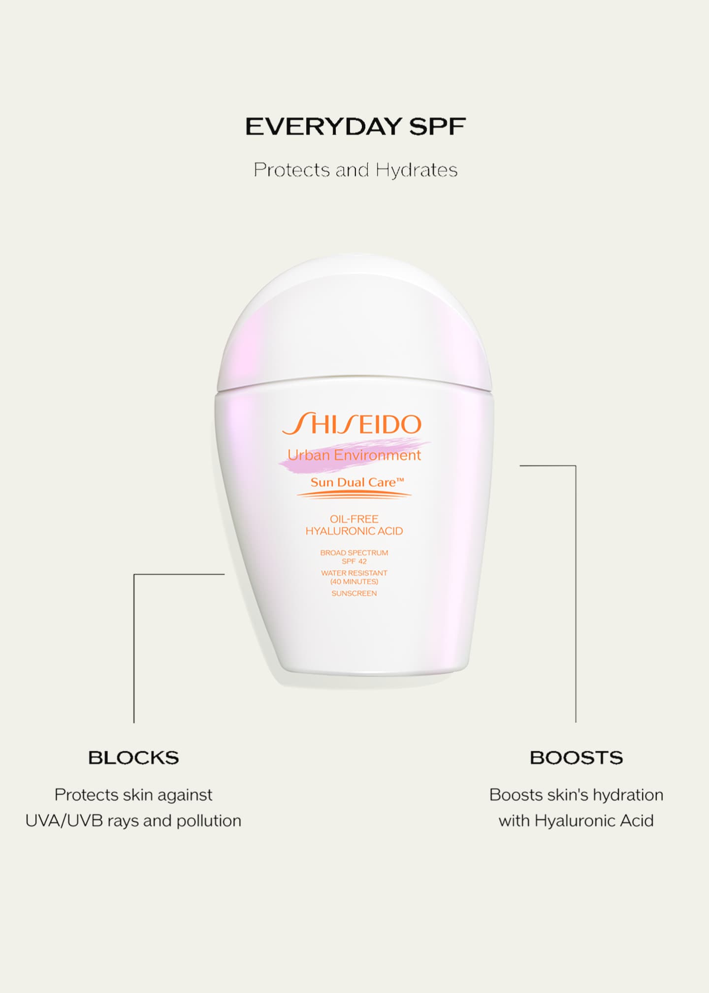 Shiseido Urban Environment Oil-Free Sunscreen SPF 42 - Bergdorf Goodman 