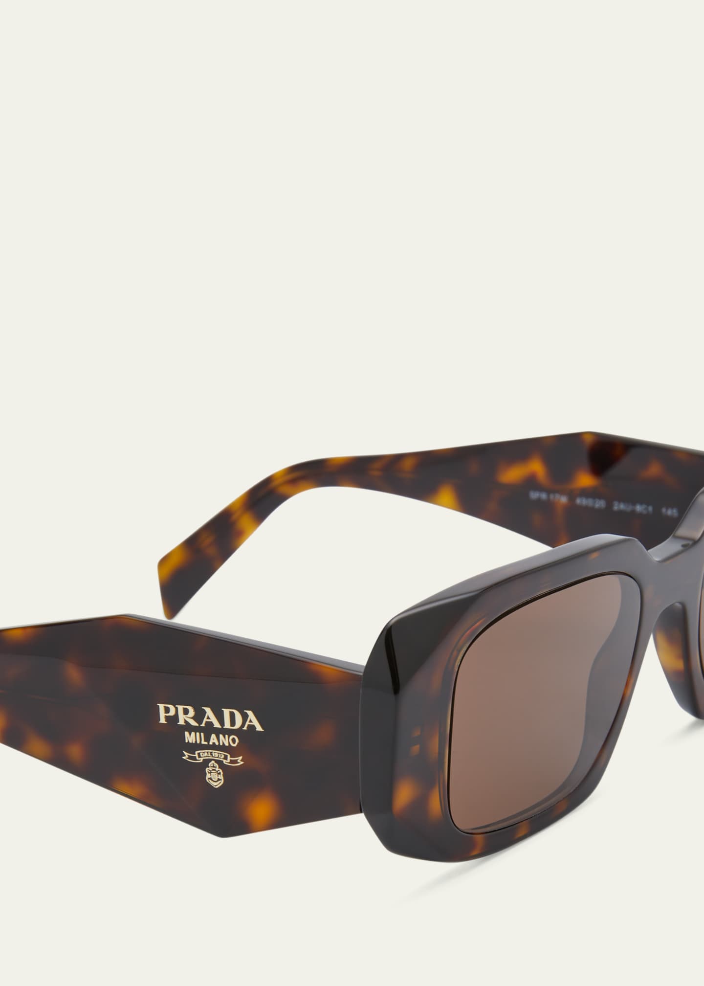 PRADA サングラス Acetate And l Sunglasses Prada Men's Geometric Rectangle Acetate Sunglasses | Neiman
