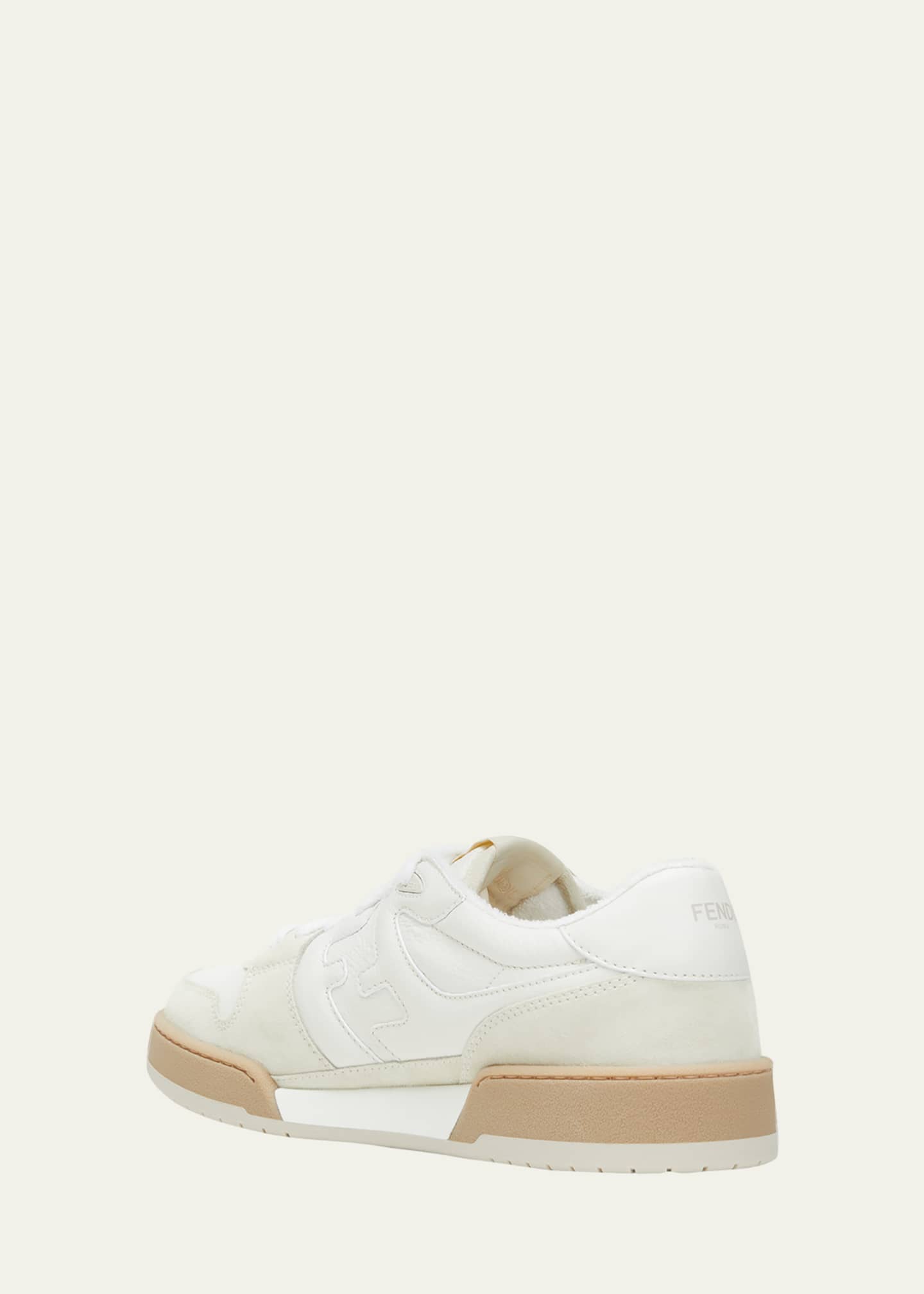 Fendi Men's Match Leather FF-Logo Low-Top Sneakers Image 4 of 5