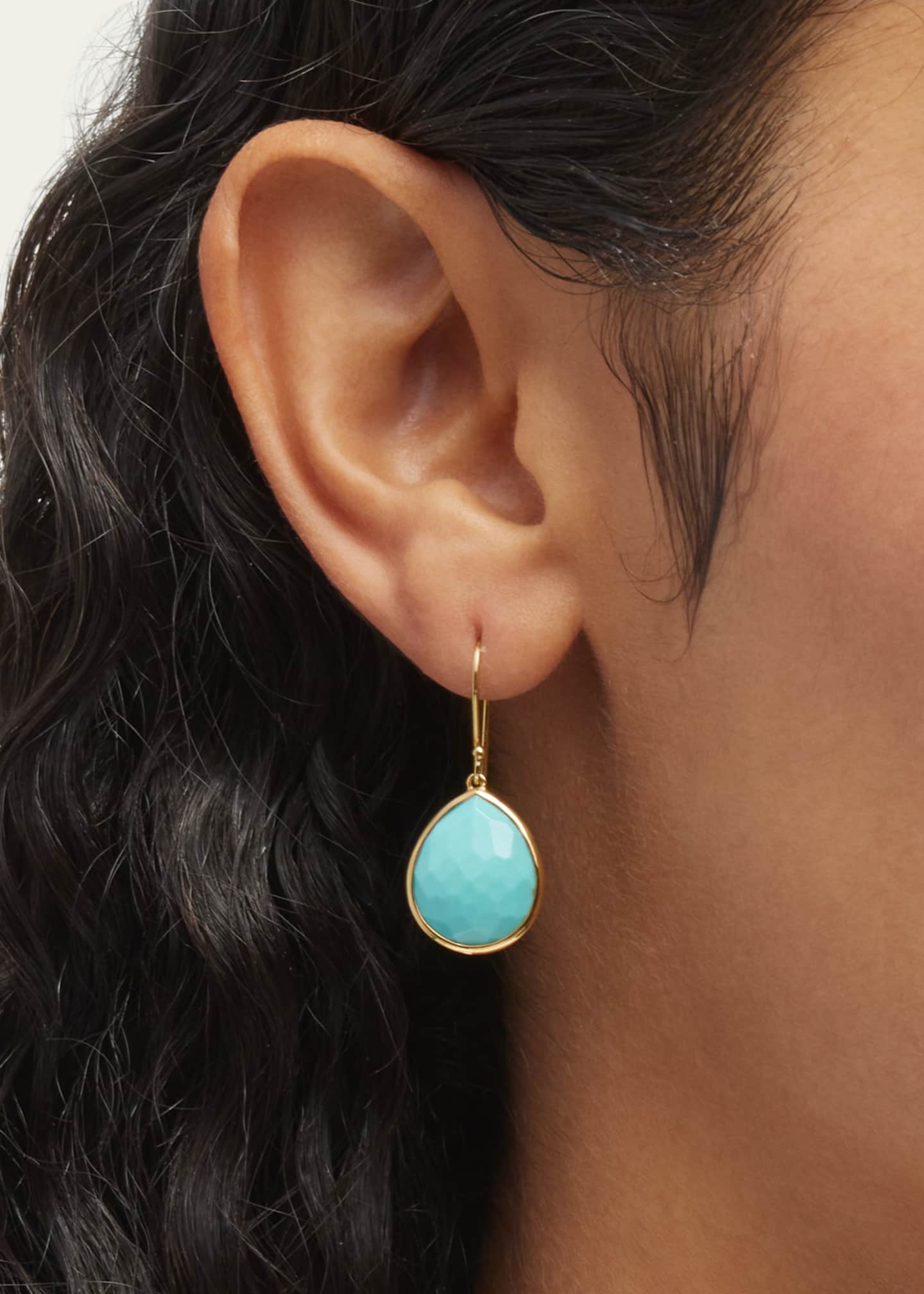 Ippolita Small Teardrop Earrings in 18K Gold Image 2 of 5