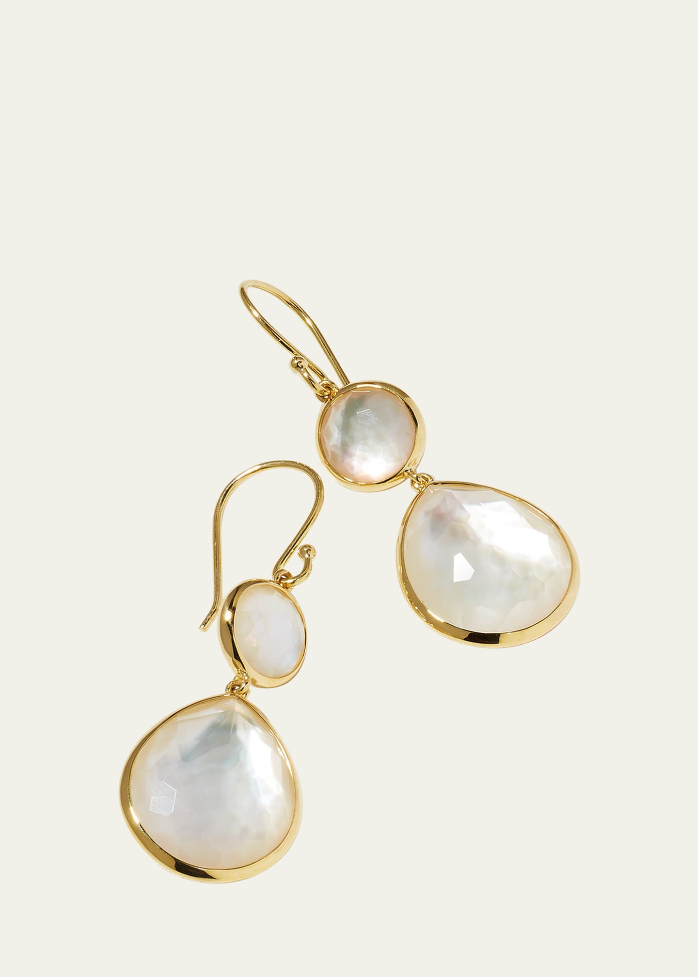 Ippolita Rock Candy Snowman Teardrop Earrings in 18K Gold Image 3 of 5