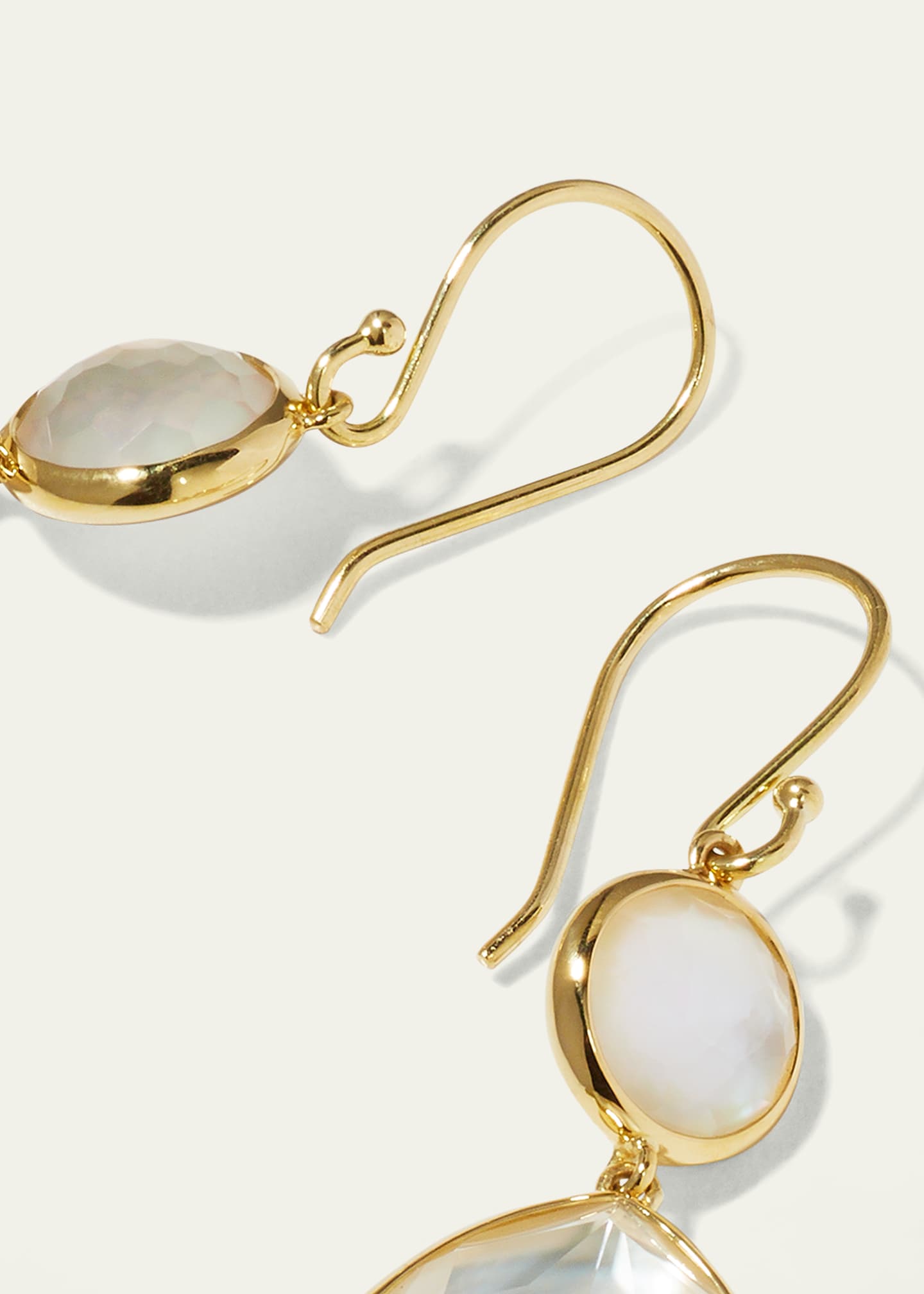 Ippolita Rock Candy Snowman Teardrop Earrings in 18K Gold Image 4 of 5