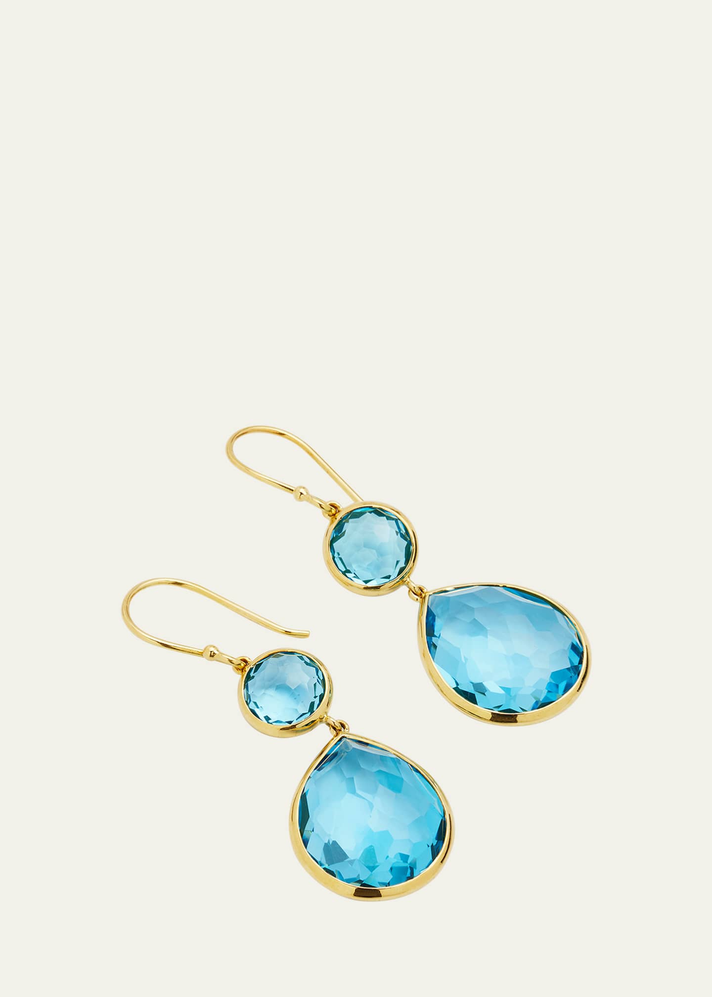 Ippolita Rock Candy Snowman Teardrop Earrings in 18K Gold Image 3 of 3