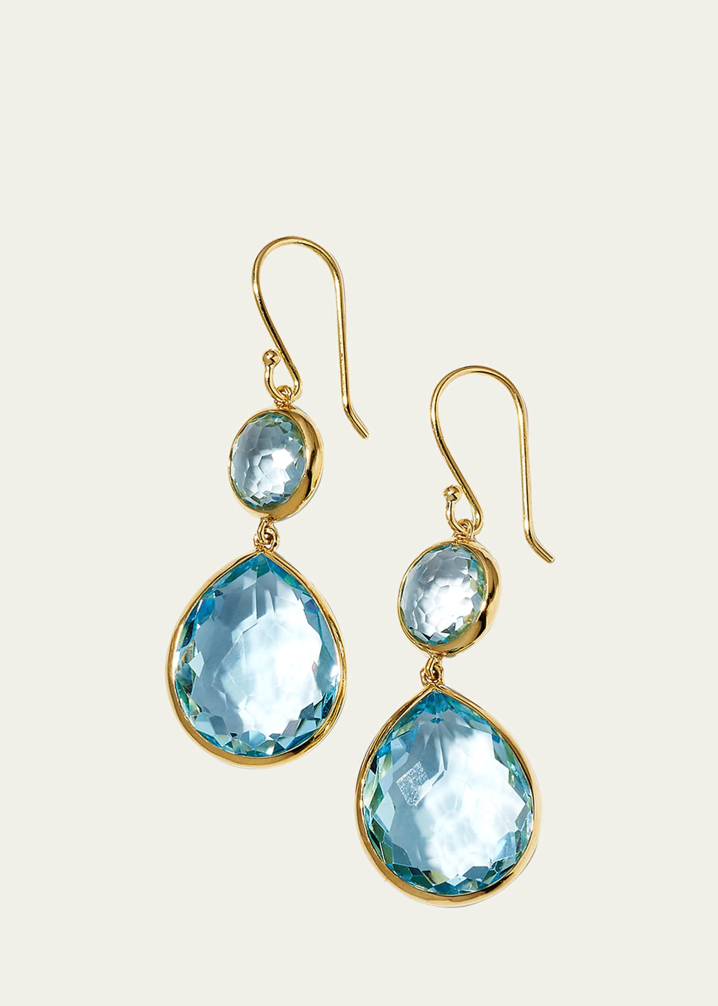 Ippolita Rock Candy Snowman Teardrop Earrings in 18K Gold Image 1 of 3