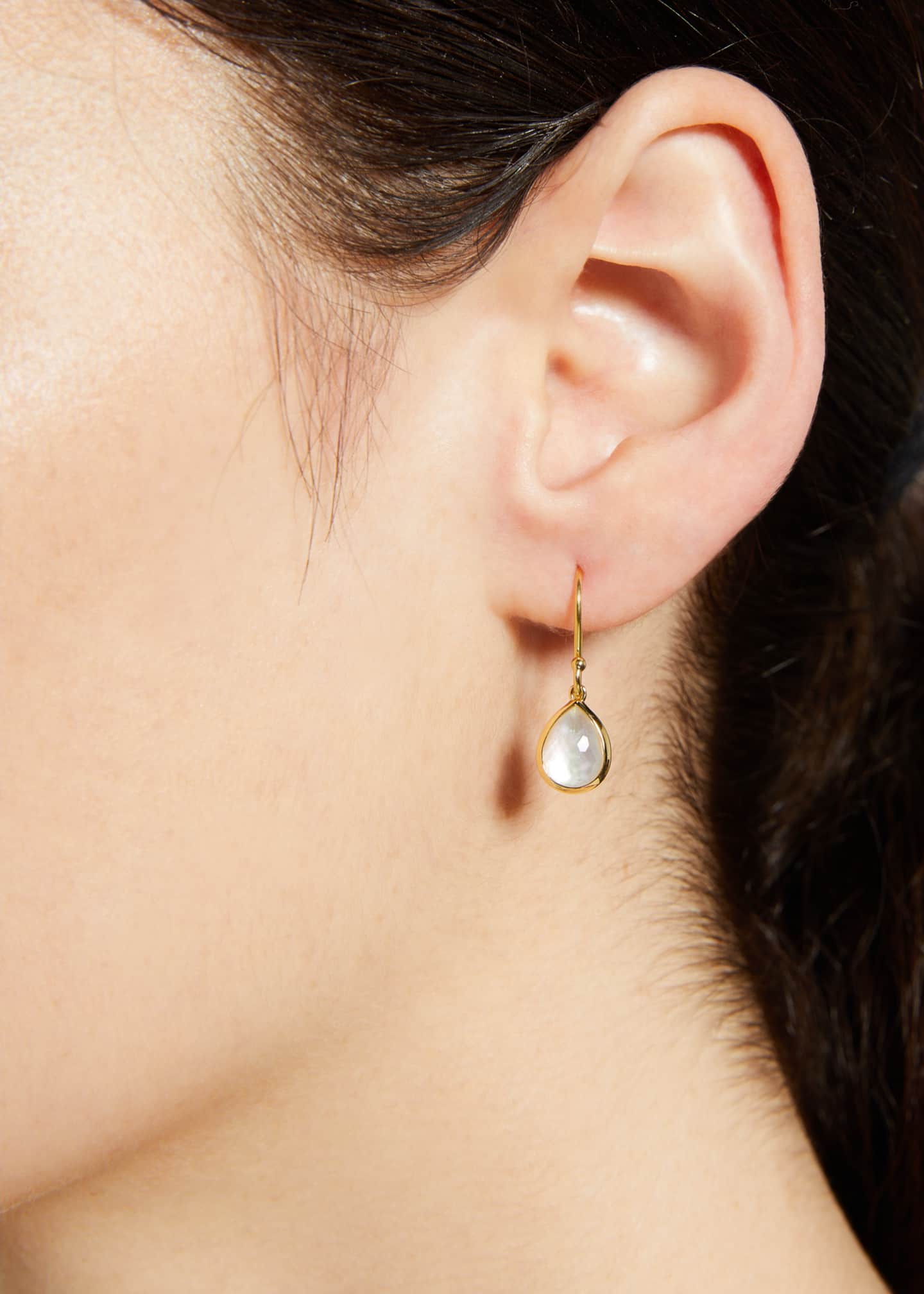 Ippolita Teeny Teardrop Earrings in 18K Gold Image 2 of 4
