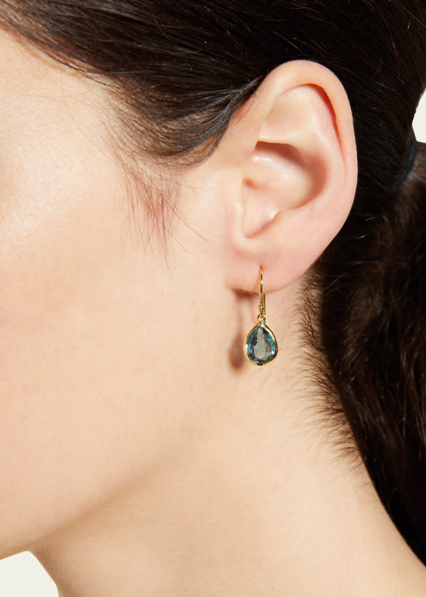 Ippolita Teeny Teardrop Earrings in 18K Gold Image 2 of 4