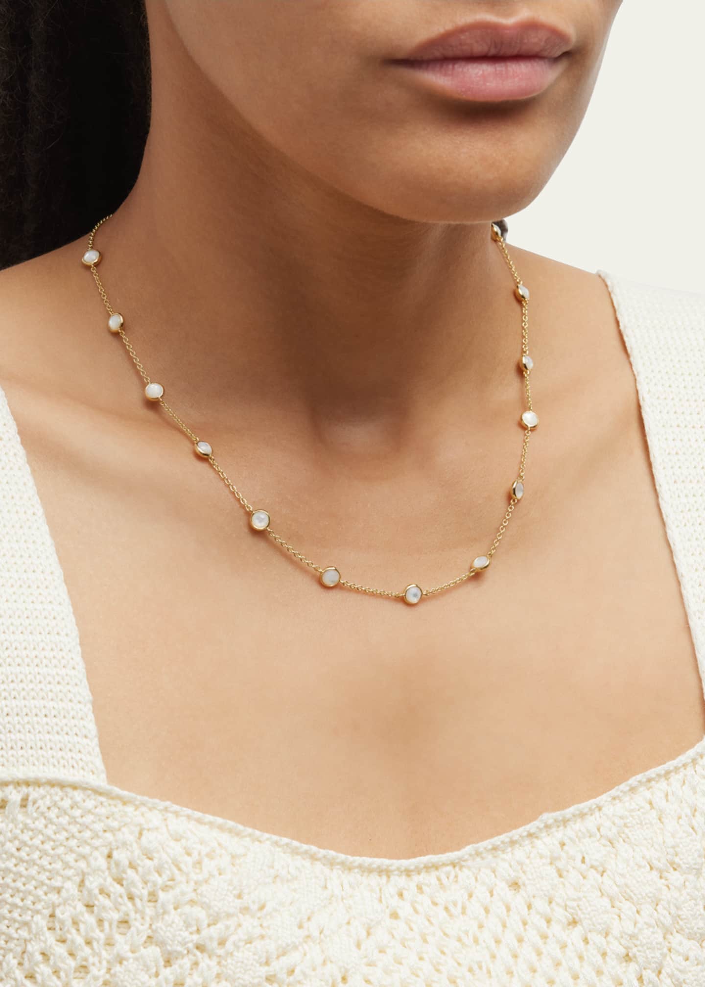 Ippolita 13-Stone Station Necklace in 18K Gold Image 2 of 5