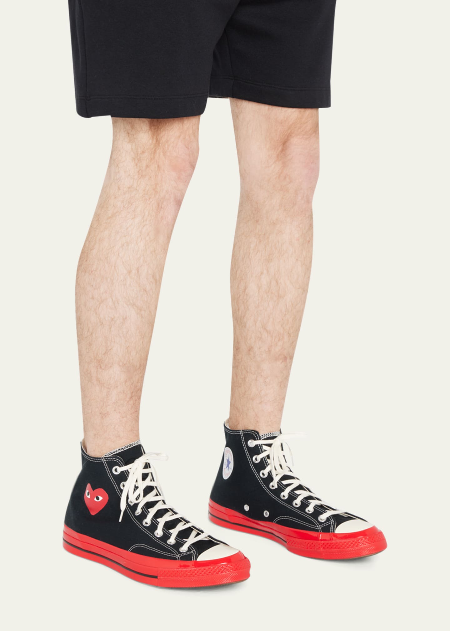 Comme des Garcons x Converse Men s PLAY Chuck 70 High Top Sneakers