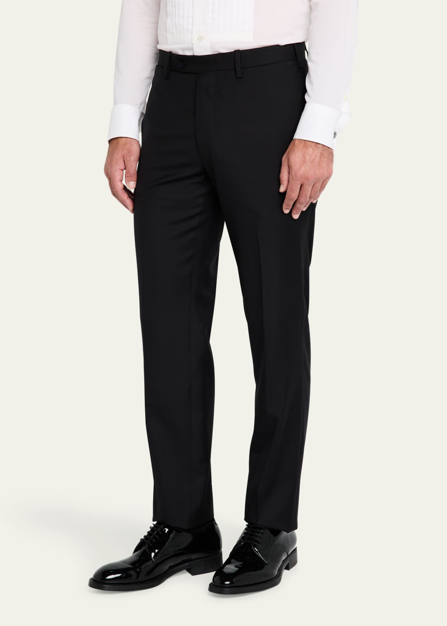 Kiton Men's Wool Tuxedo Trousers Image 4 of 5