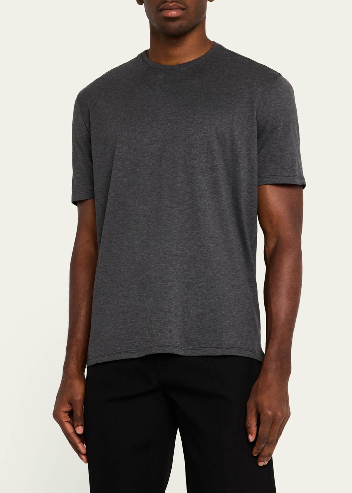 Cesare Attolini Men's Cotton Crew T-Shirt Image 4 of 5