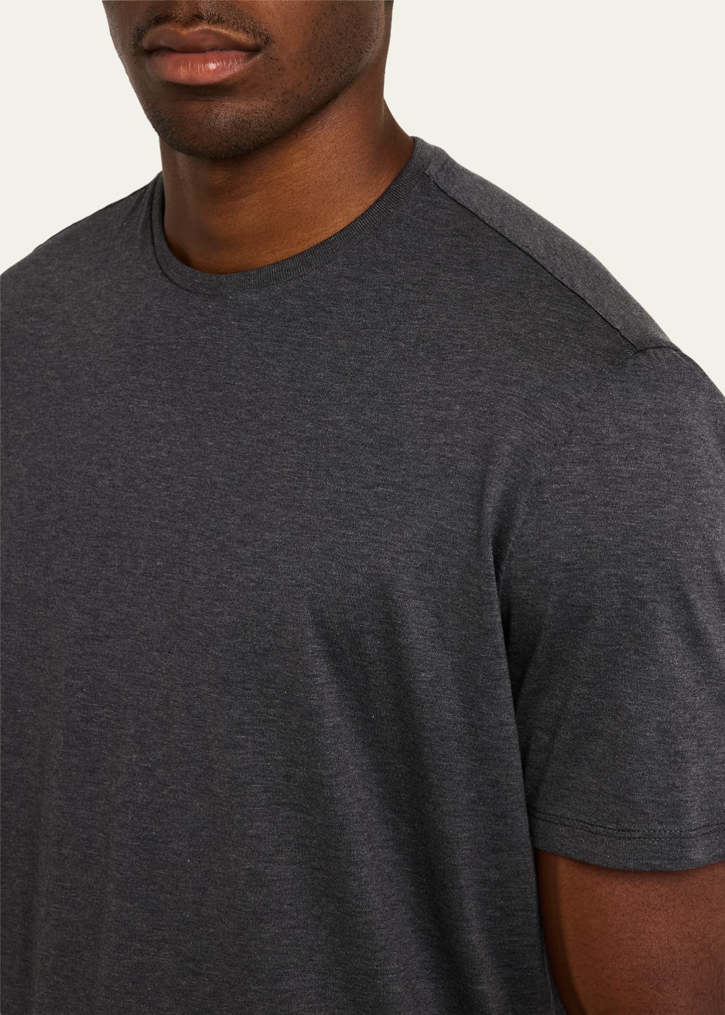 Cesare Attolini Men's Cotton Crew T-Shirt Image 5 of 5