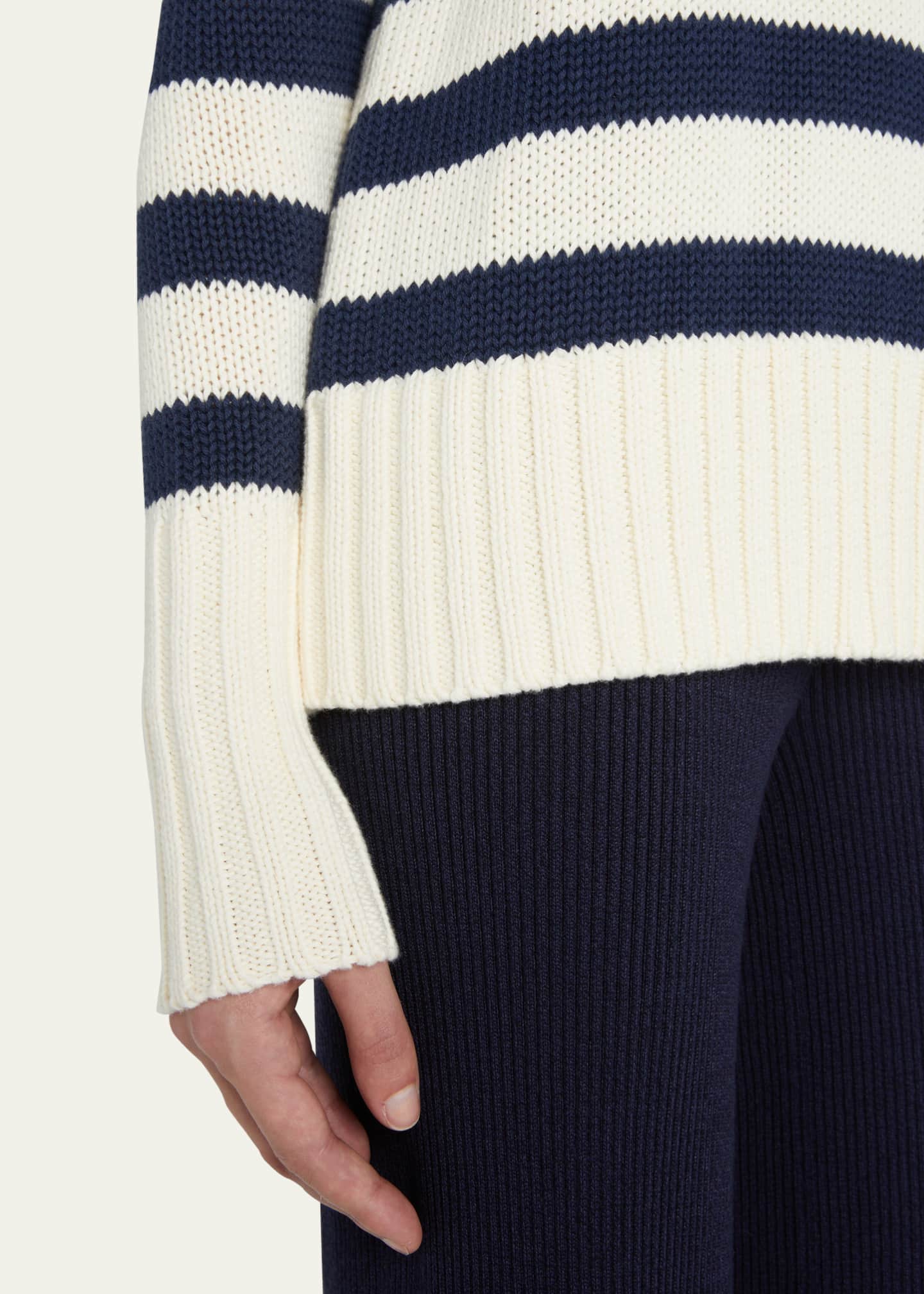 Kule The Tatum Striped Cotton Sweater