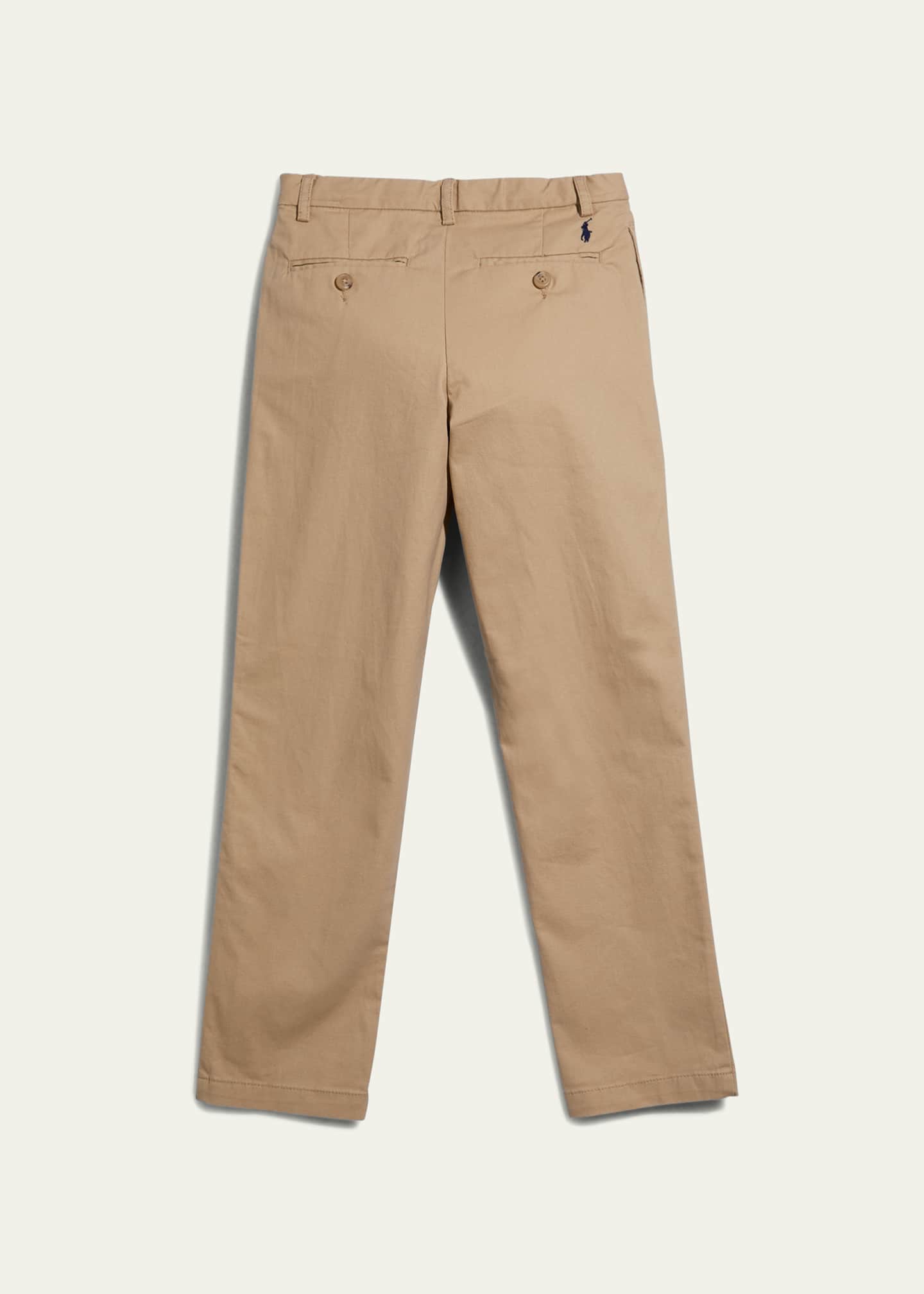Ralph Lauren Childrenswear Boy's Flat Front Chino Pants, Size 2-7 Image 2 of 3