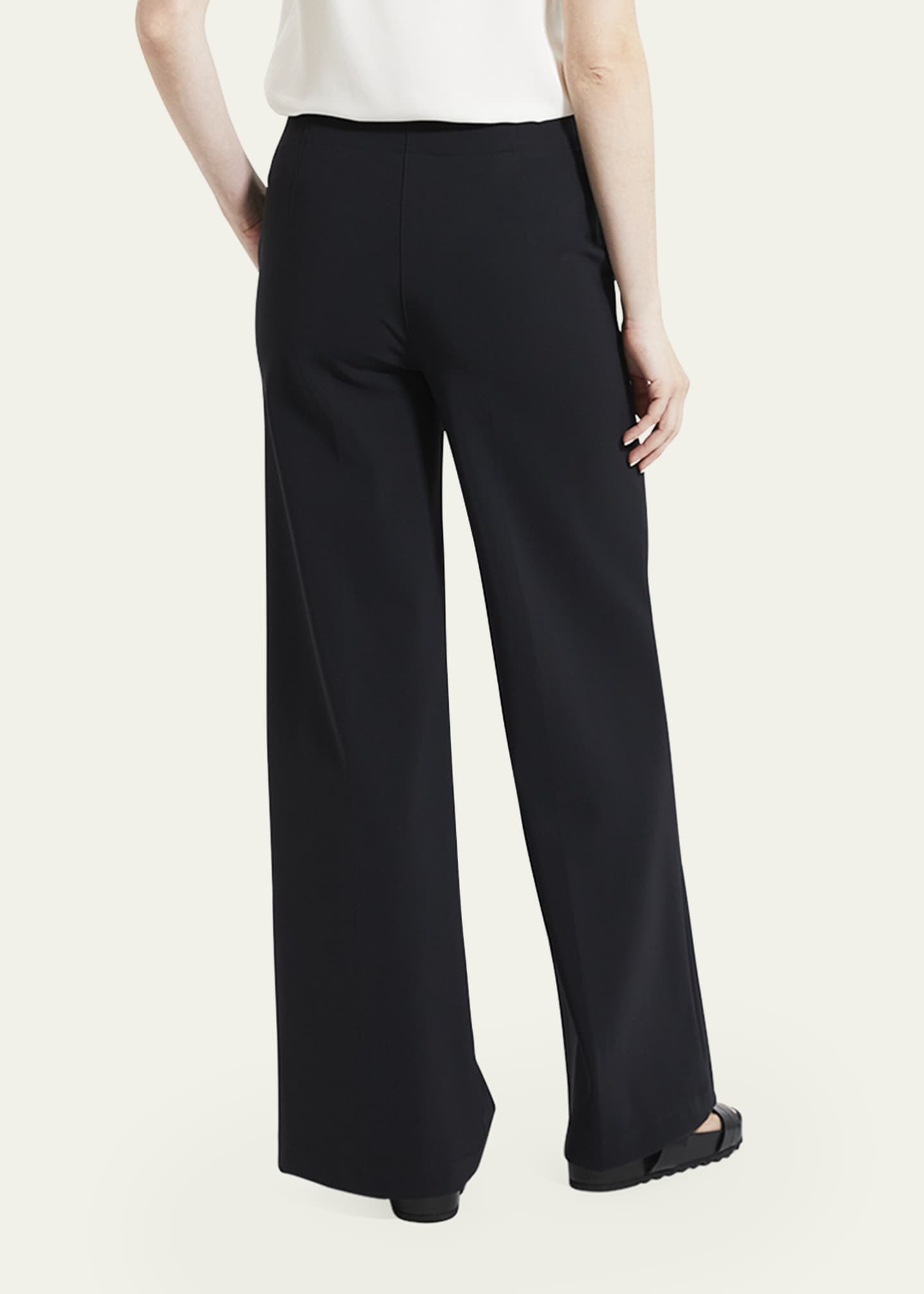 Theory Terena Precision Ponte Cropped Wide-Leg Pants - Bergdorf