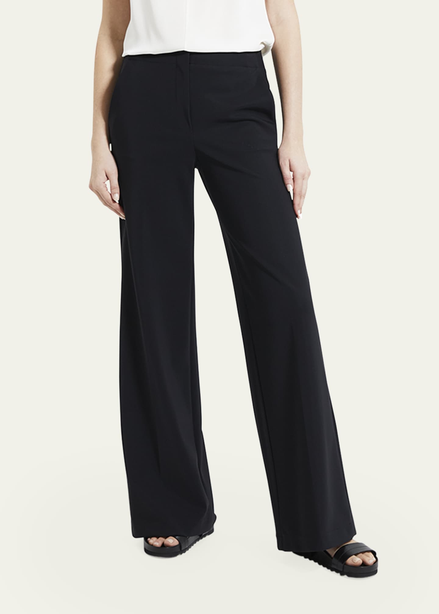 Theory high waist wide leg pants hotsell