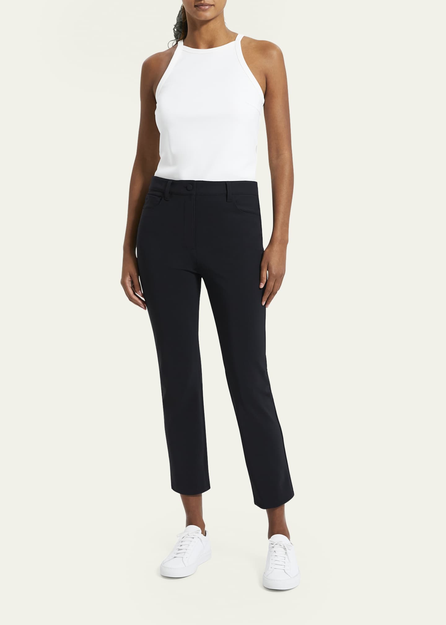 Theory Treeca Precision Ponte Five Pocket Cropped Pants Bergdorf Goodman