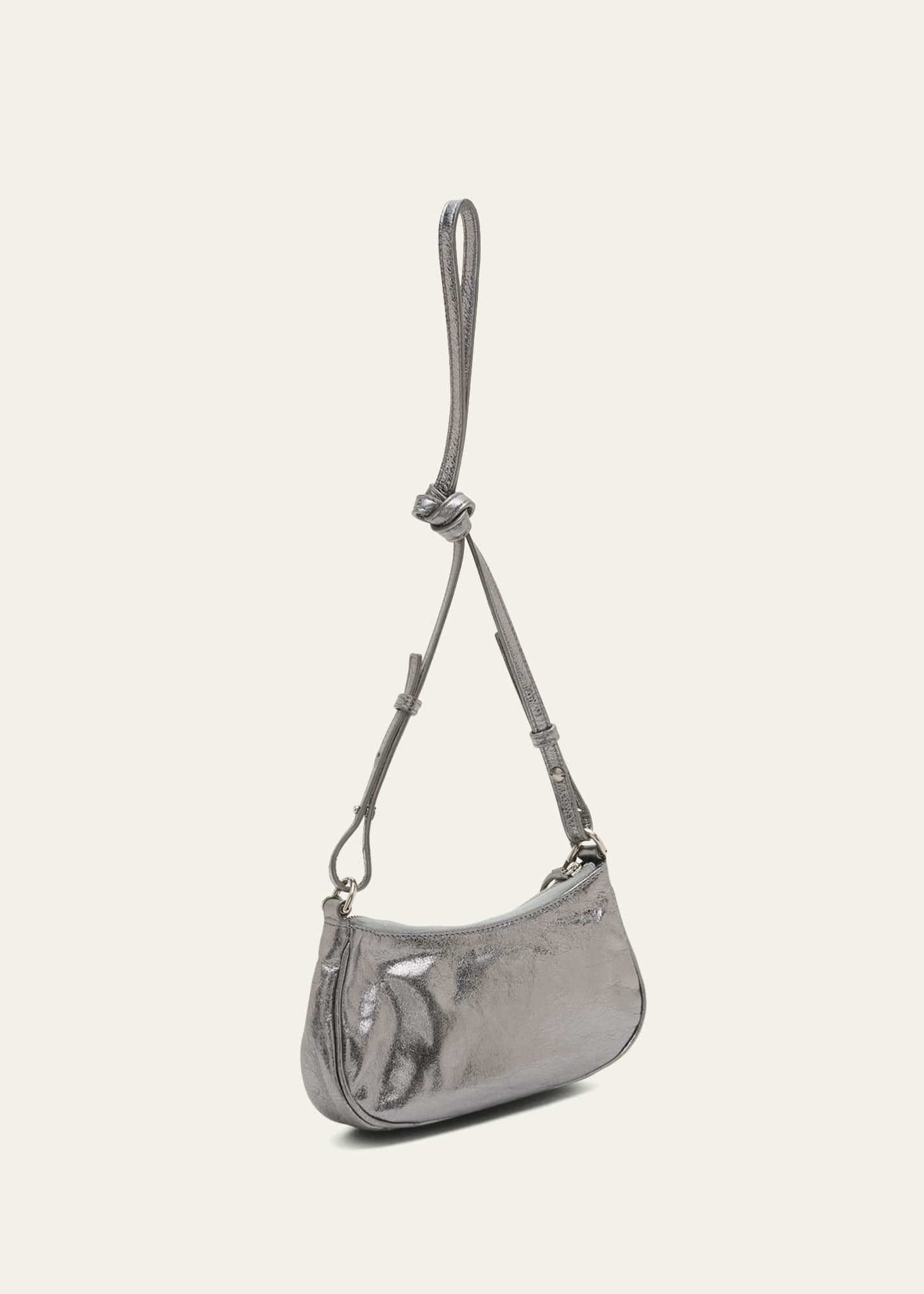 Le Cagole Mini Leather Duffel Bag in White - Balenciaga