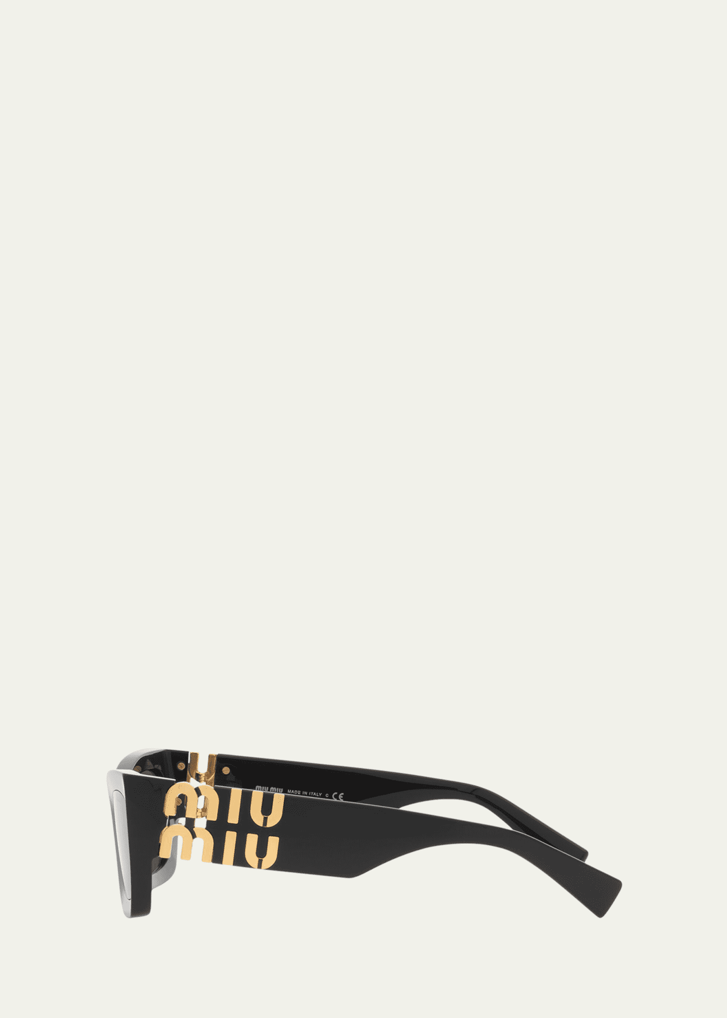 Miu Miu Logo Rectangle Acetate Sunglasses Image 3 of 3