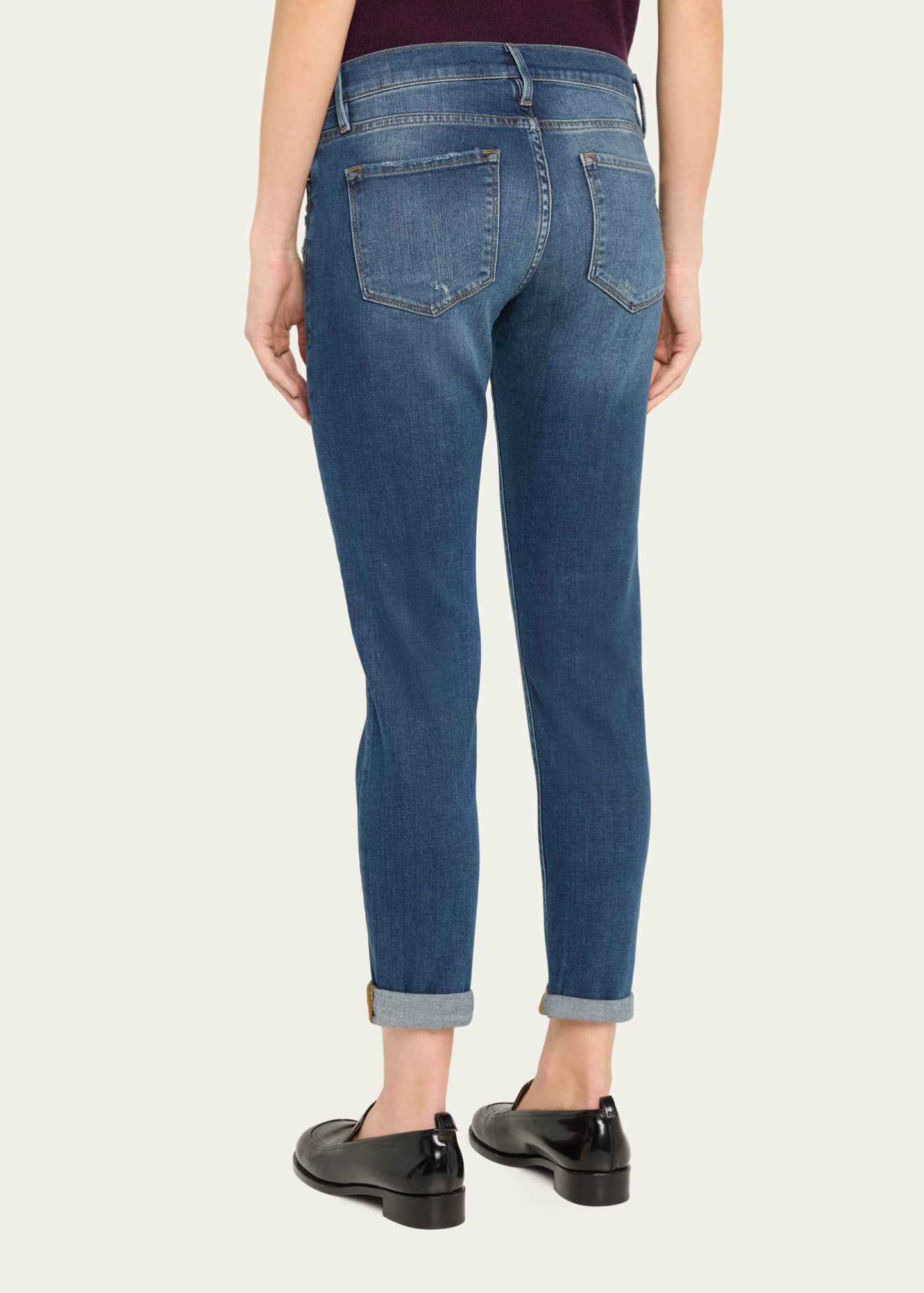 FRAME Le Garcon Cropped Boyfriend Jeans Image 3 of 5