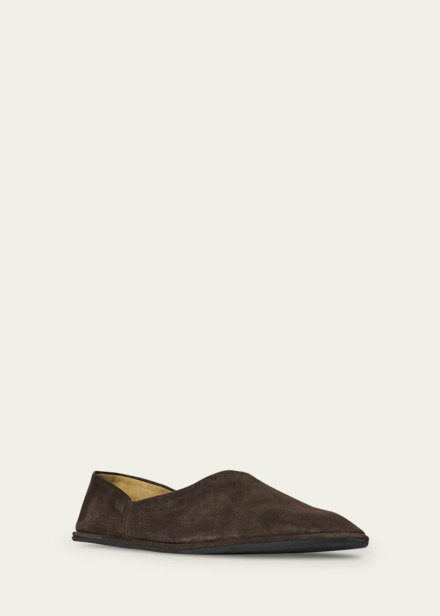 THE ROW Men's Canal Leather Slip-On Shoes - Bergdorf Goodman
