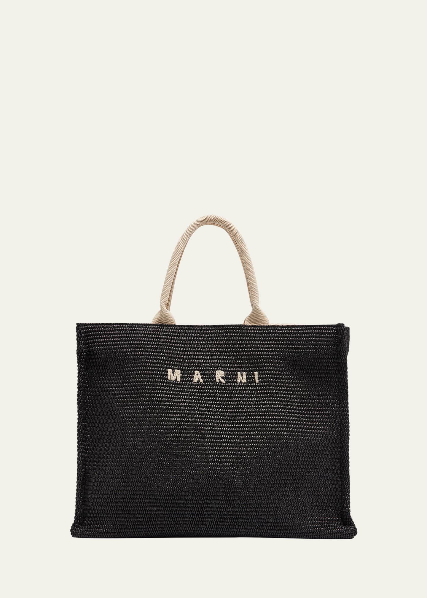 Marni Large Box Fabric Tote Bag - Bergdorf Goodman
