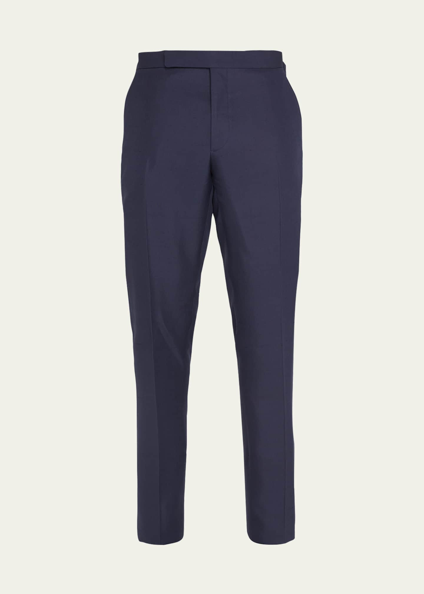 Ralph Lauren Purple Label Men's Gregory 2P Silk Trousers - Bergdorf Goodman